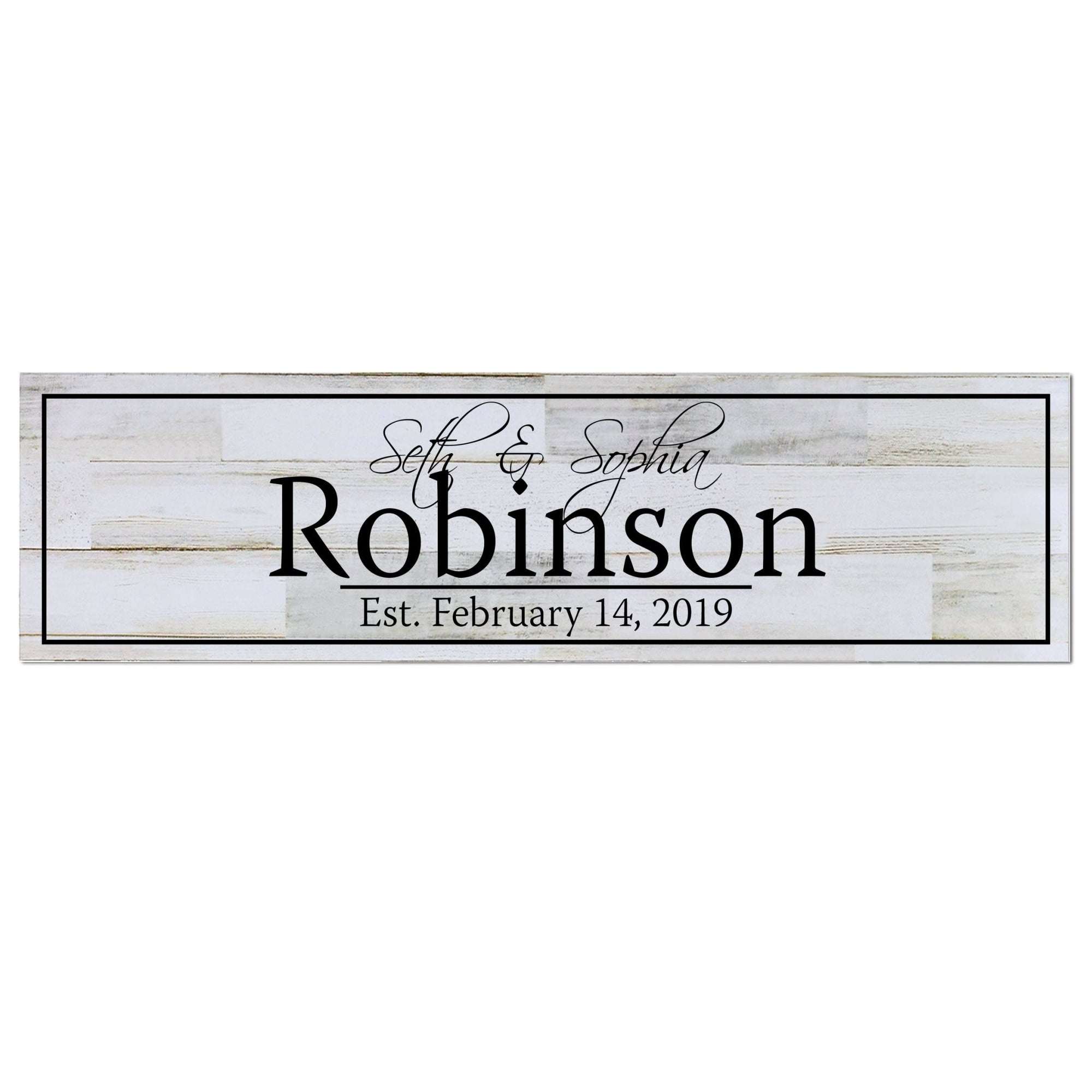 Personalized Wall Decor Family Established Signs - Established Date - LifeSong Milestones