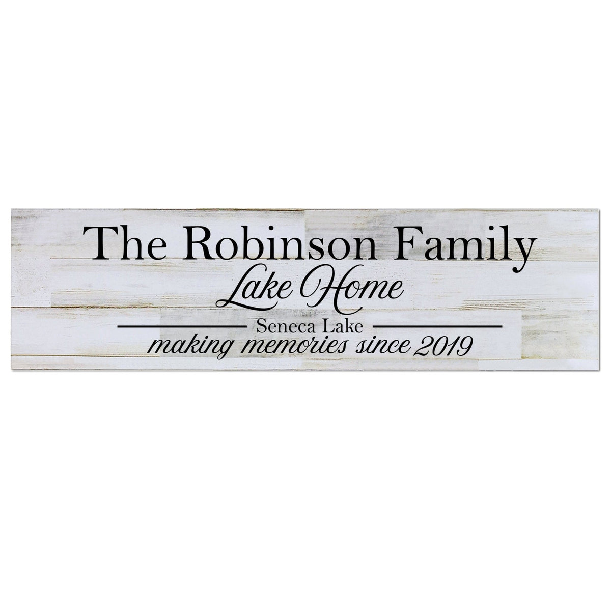Personalized Wall Decor Family Established Signs - Lake Home - LifeSong Milestones