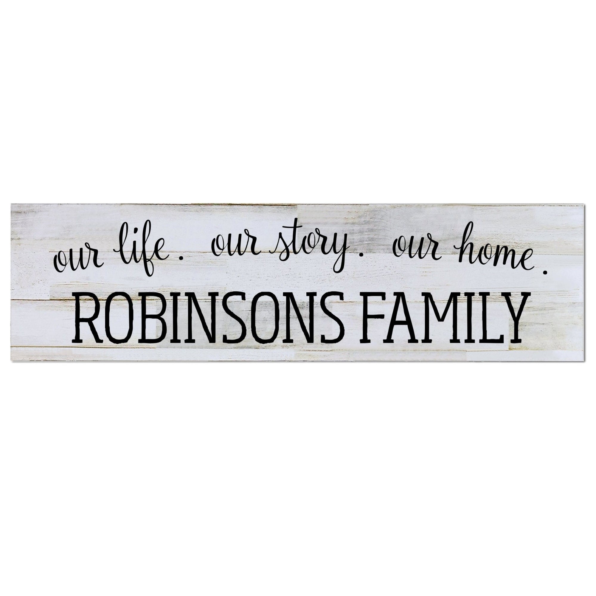 Personalized Wall Decor Family Established Signs - Life Story Home - LifeSong Milestones