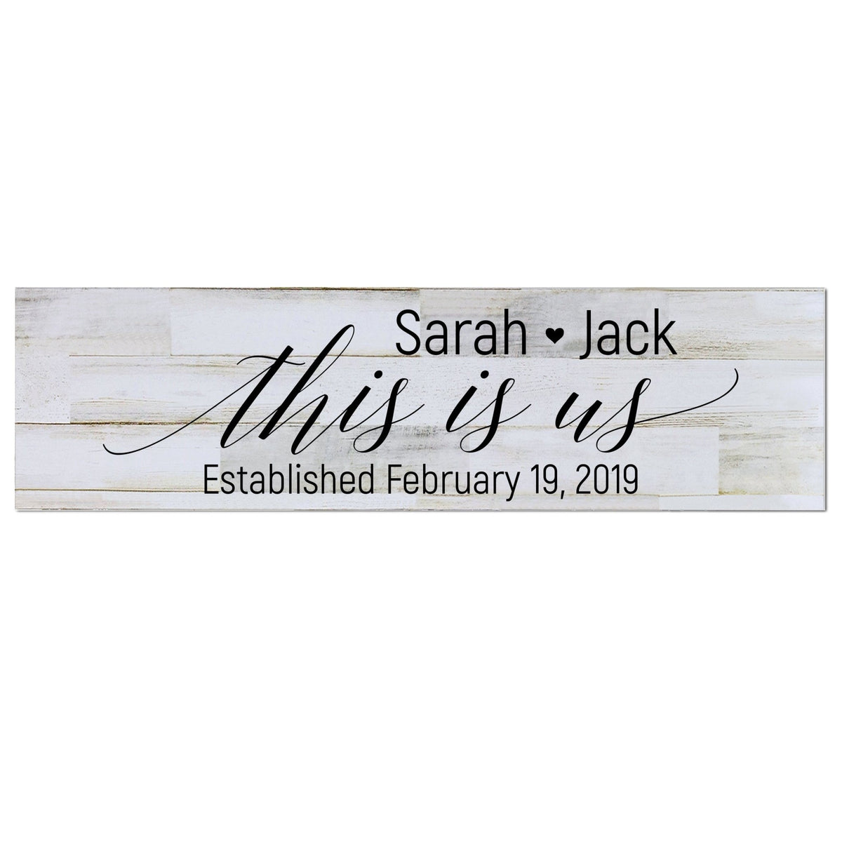 Personalized Wall Decor Family Established Signs - This Is Us - LifeSong Milestones