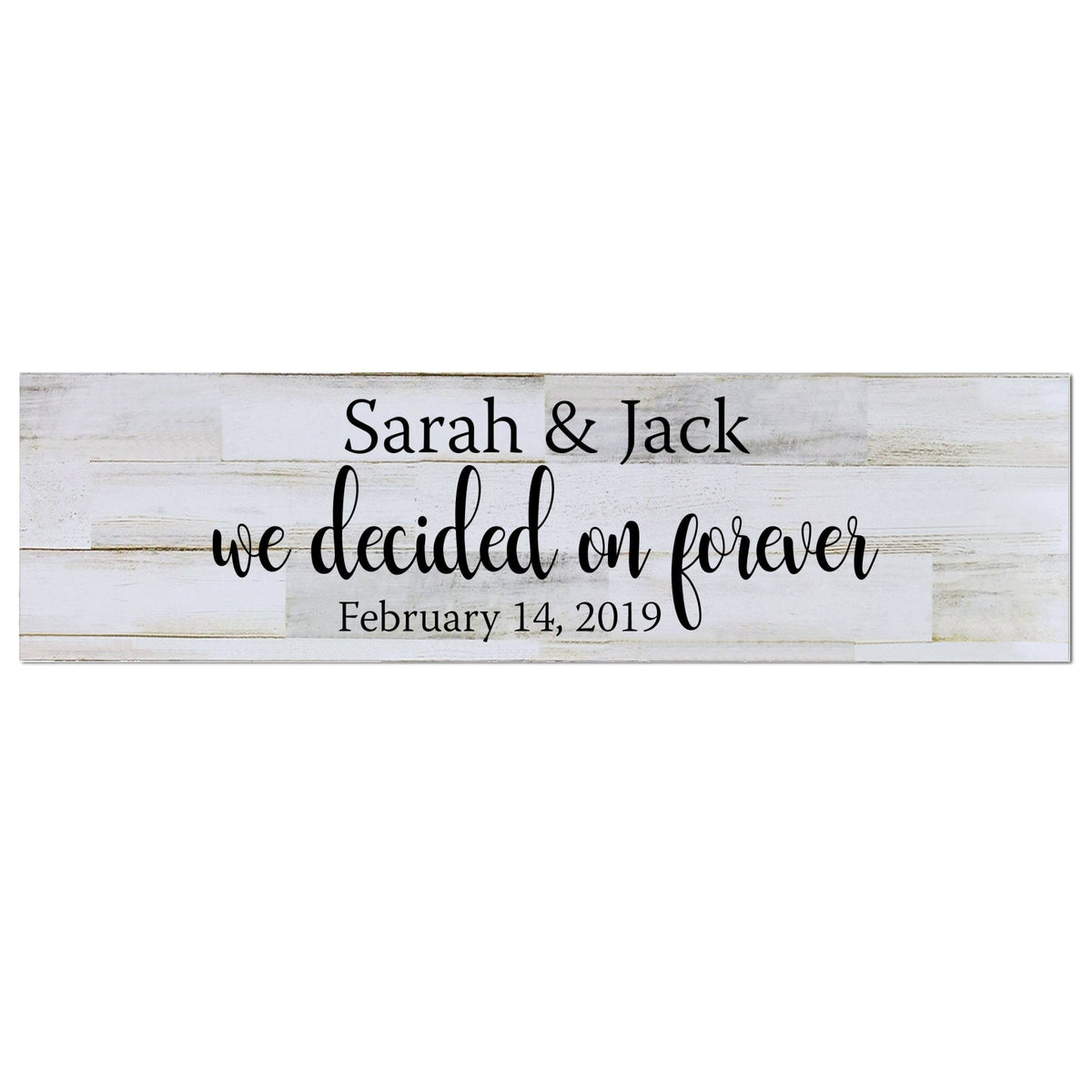 Personalized Wall Decor Family Established Signs - We Decided - LifeSong Milestones