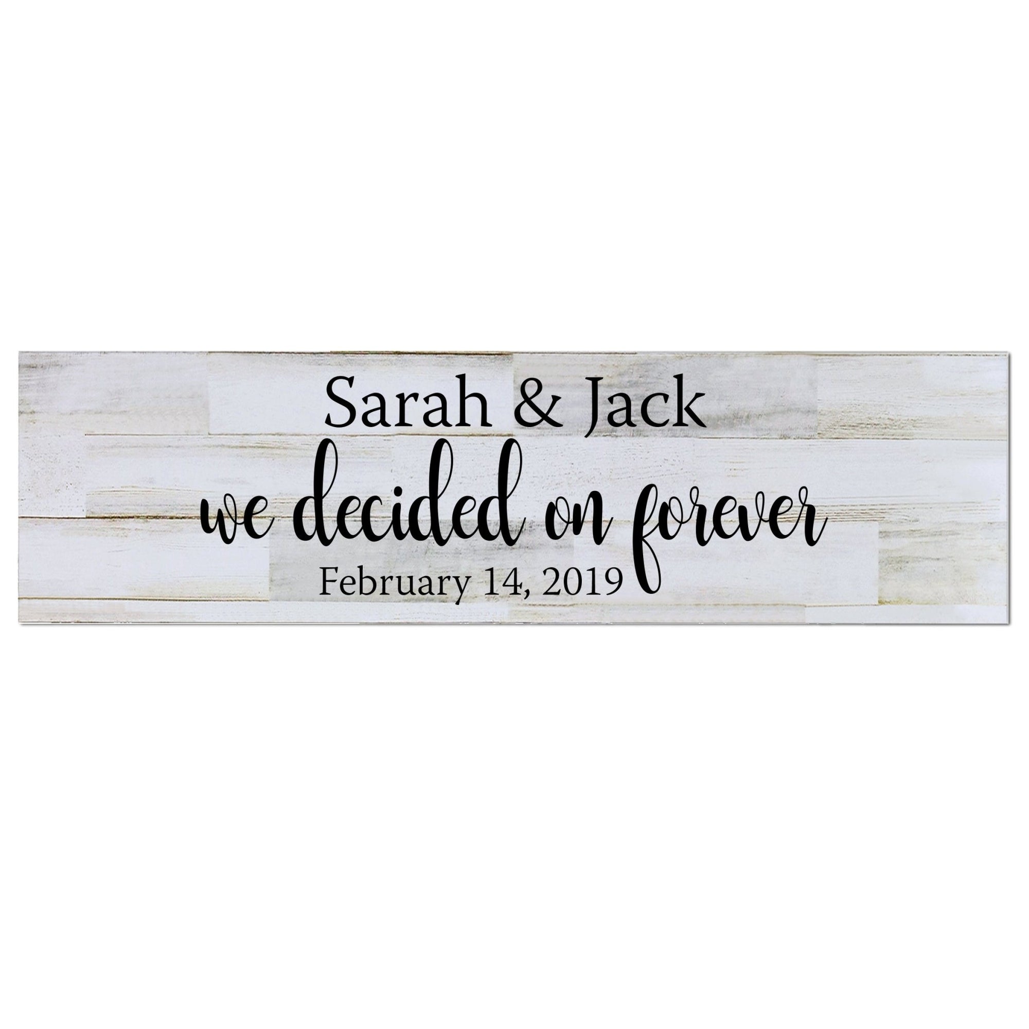 Personalized Wall Decor Family Established Signs - We Decided - LifeSong Milestones