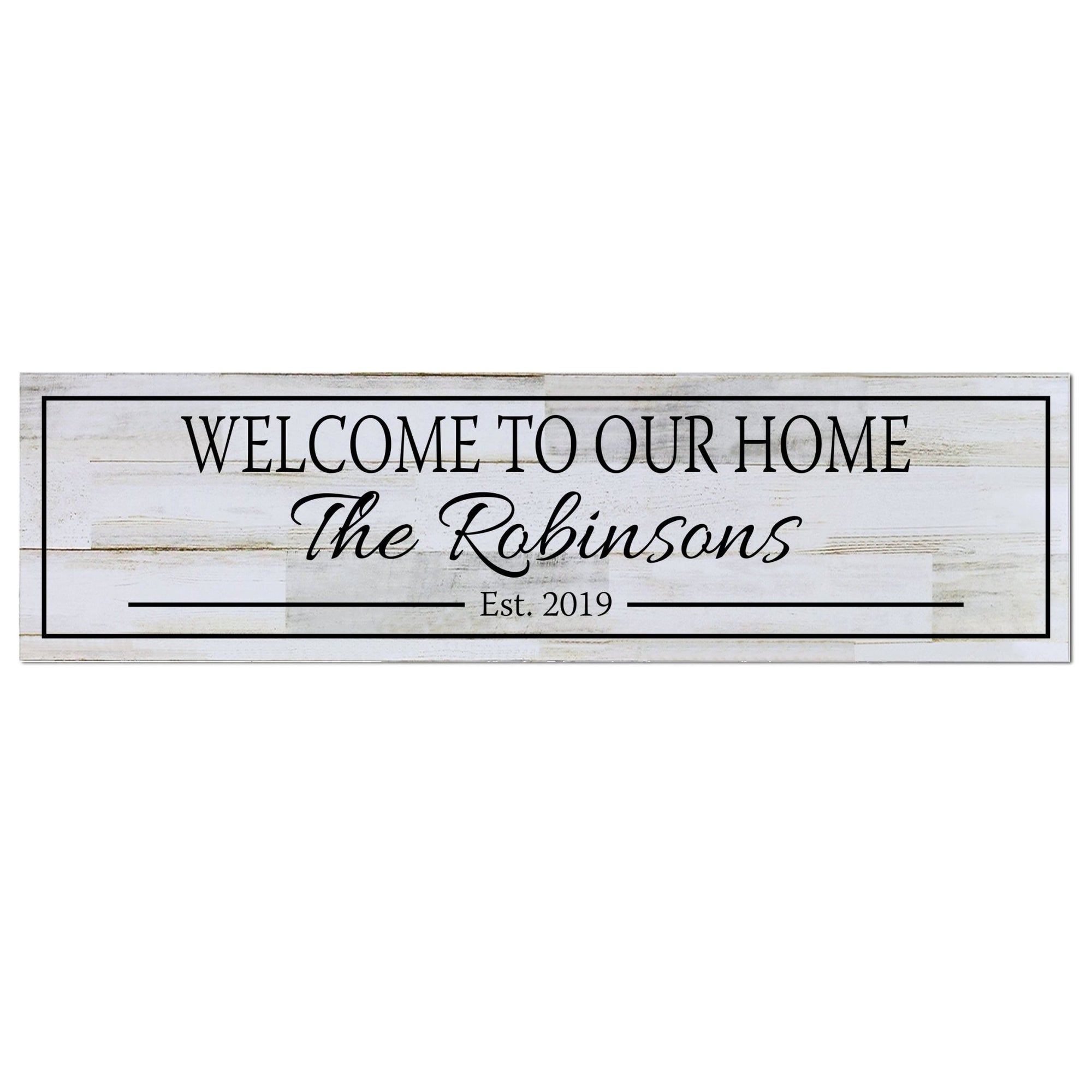 Personalized Wall Decor Family Established Signs - Welcome To Our Home - LifeSong Milestones