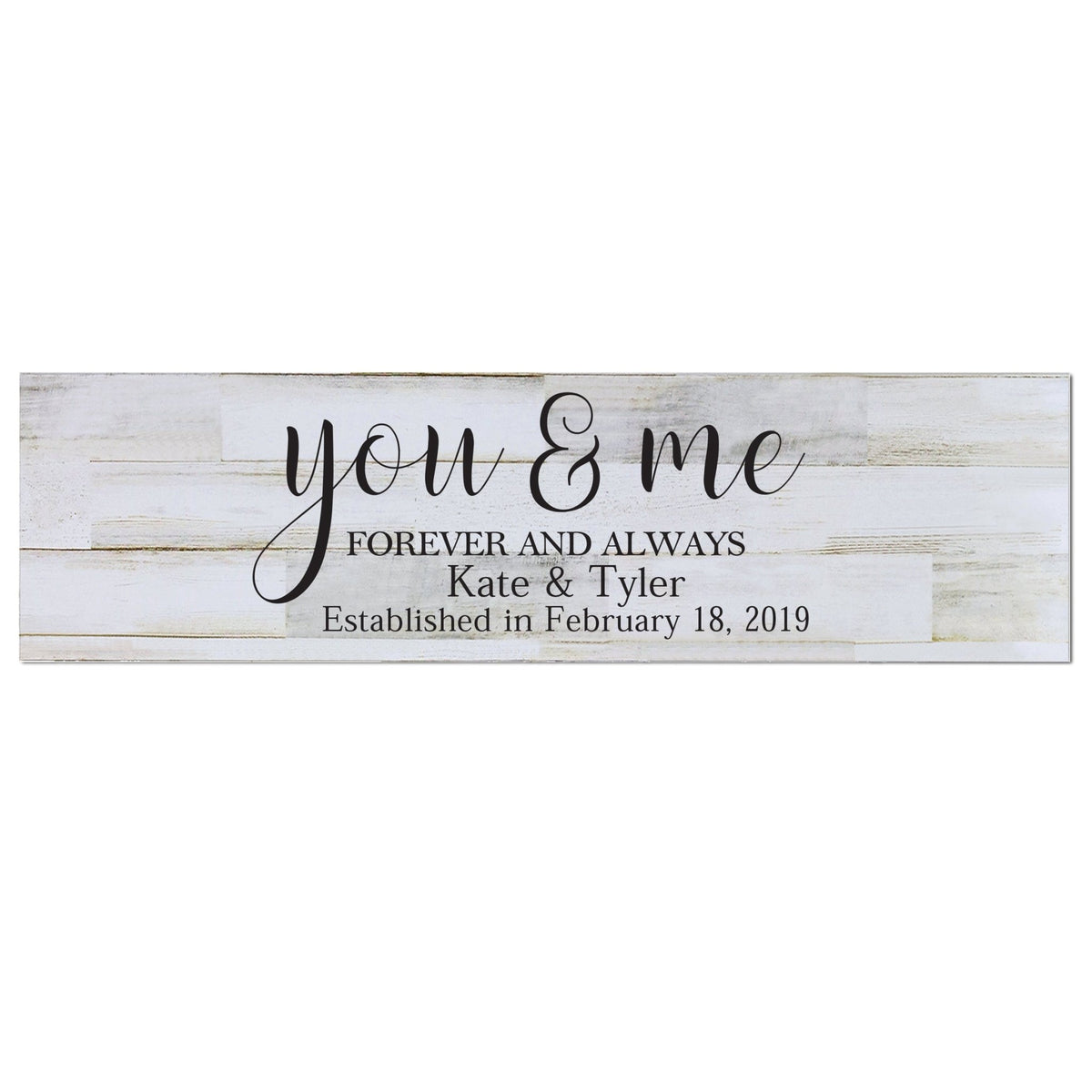 Personalized Wall Decor Family Established Signs - You &amp; Me - LifeSong Milestones