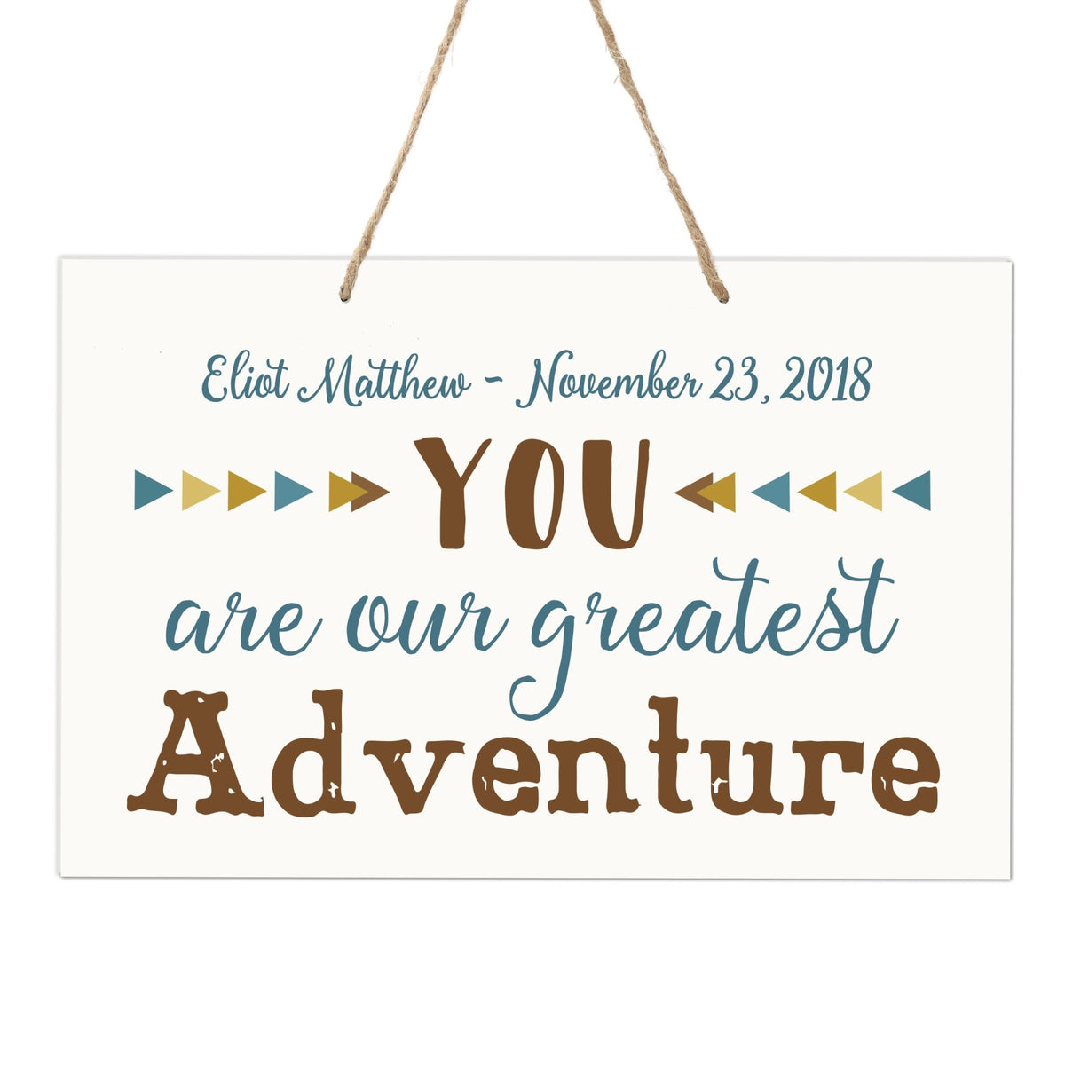 Personalized Wall Decor For Nursery Boys Bedroom Hanging Wall Art - LifeSong Milestones