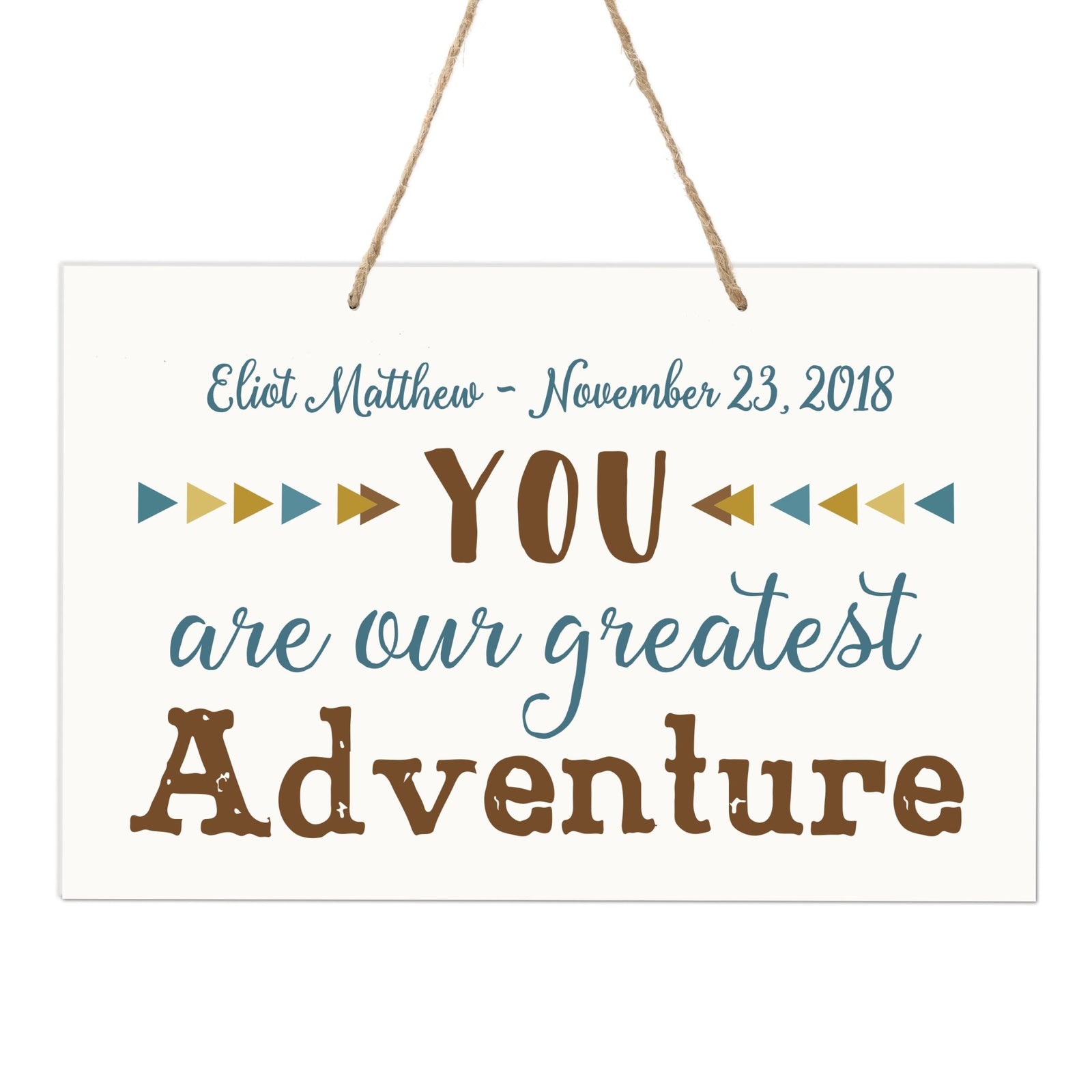 Personalized Wall Decor For Nursery Boys Bedroom Hanging Wall Art - LifeSong Milestones