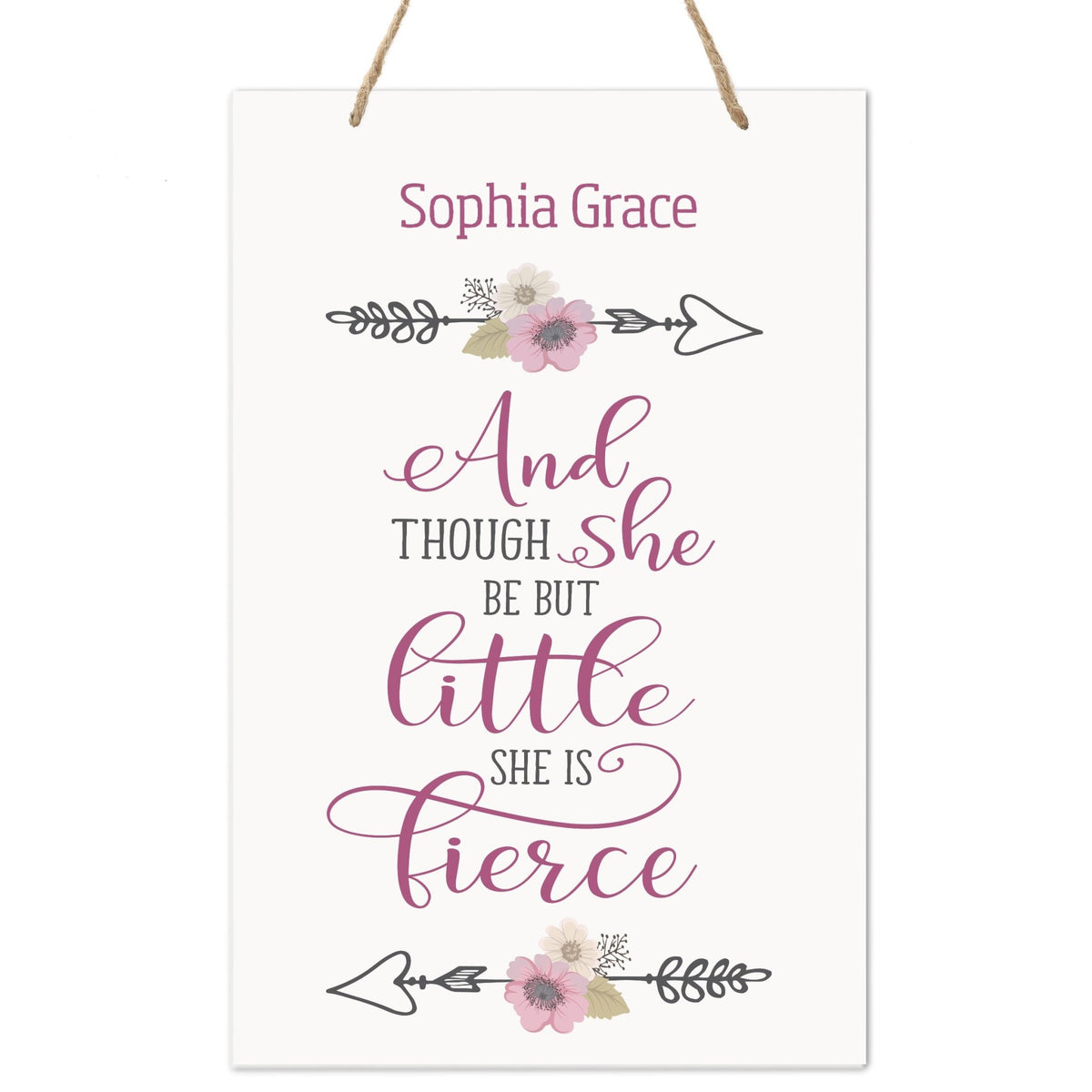 Personalized Wall Decor For Nursery Girls Bedroom Hanging Wall Art - LifeSong Milestones