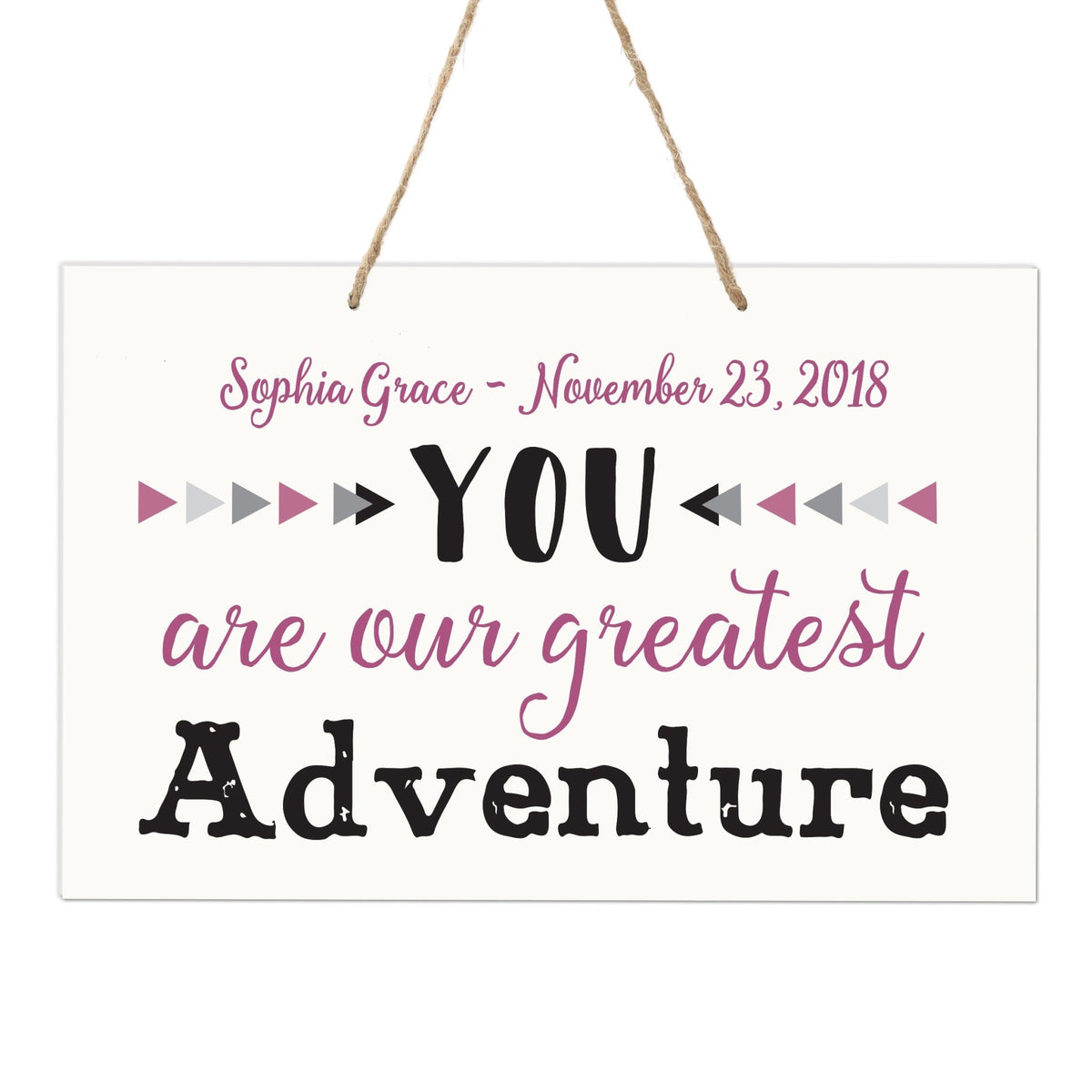 Personalized Wall Decor For Nursery Girls Bedroom Hanging Wall Art - LifeSong Milestones