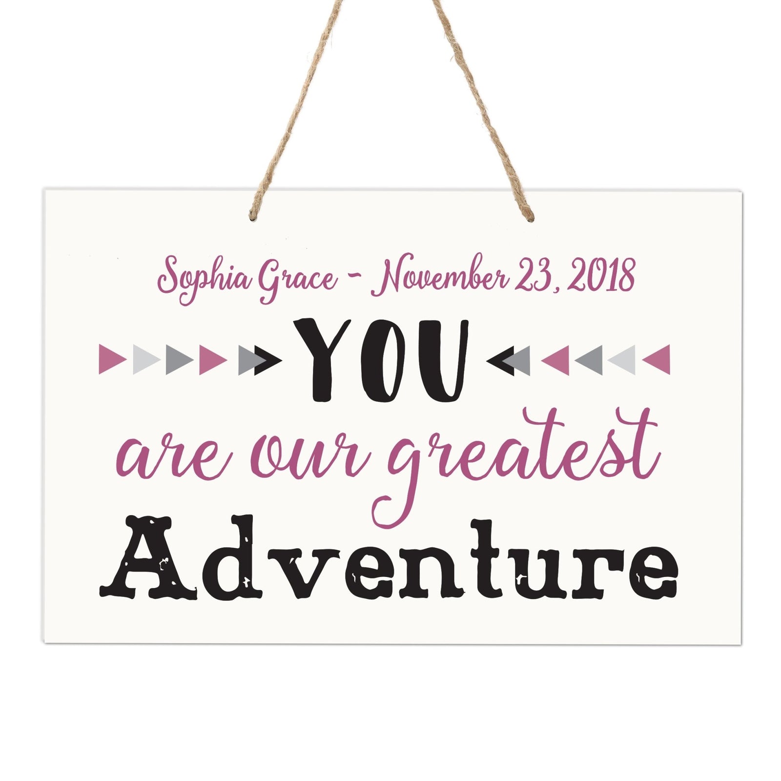 Personalized Wall Decor For Nursery Girls Bedroom Hanging Wall Art - LifeSong Milestones