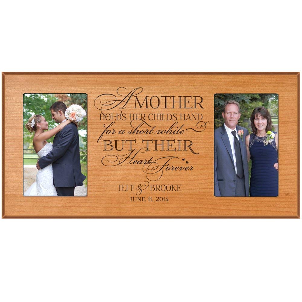 Personalized Wedding 2 Photo Picture Frame Gift Idea "A Mother" - LifeSong Milestones