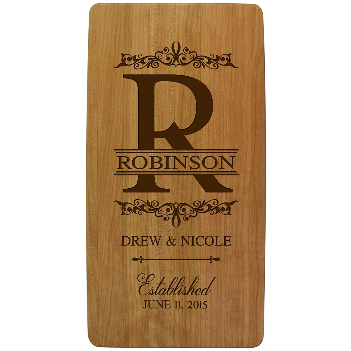 Personalized Wedding Anniversary Cutting Boards - Established Date - LifeSong Milestones