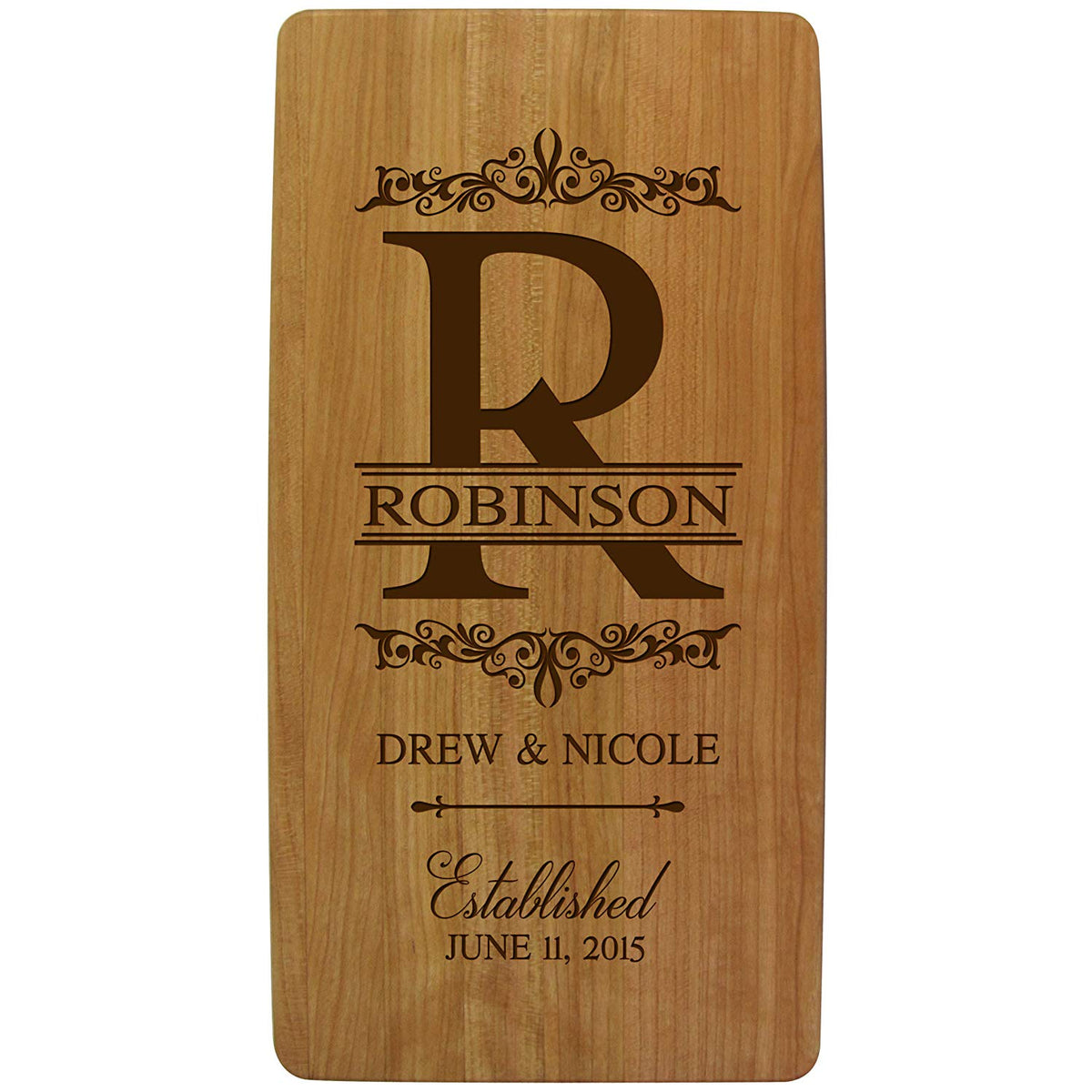 Personalized Wedding Anniversary Cutting Boards - Established Date - LifeSong Milestones