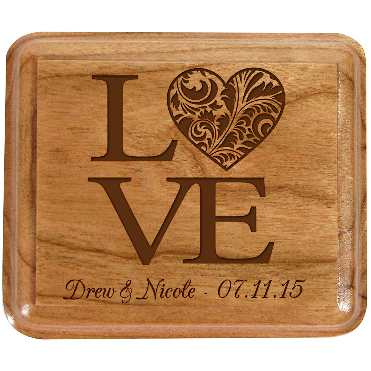 Personalized Wedding Ceremony Ring Box "Love" - LifeSong Milestones