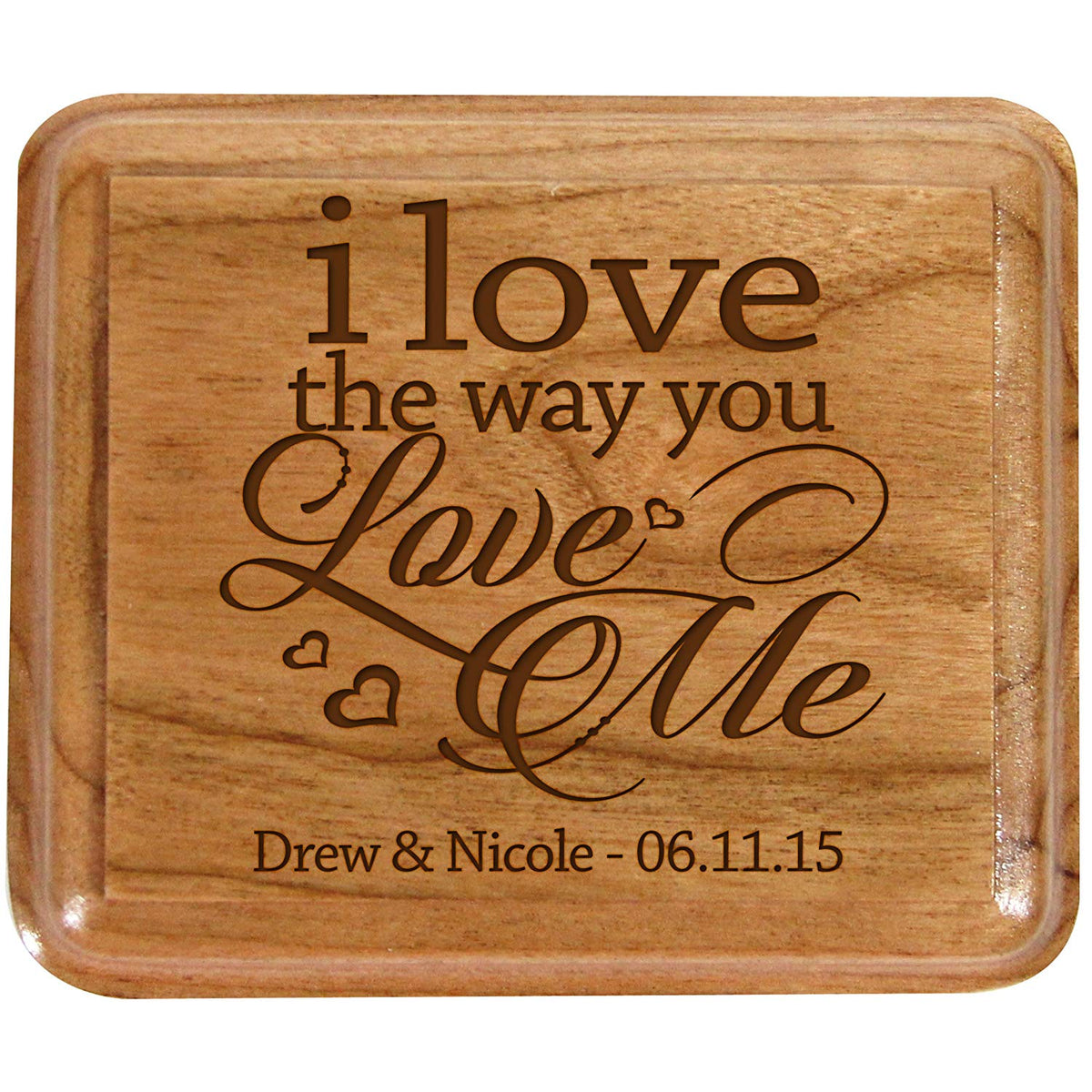 Personalized Wedding Ceremony Ring Box &quot;Love Me&quot; - LifeSong Milestones