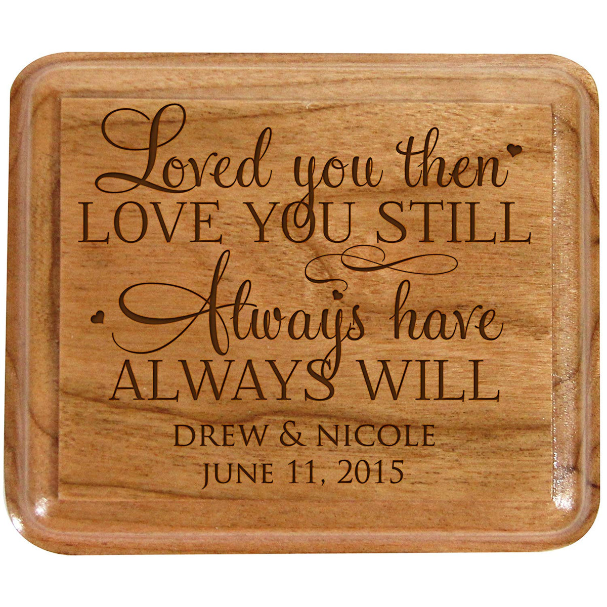 Personalized Wedding Ceremony Ring Box &quot;Love You&quot; - LifeSong Milestones