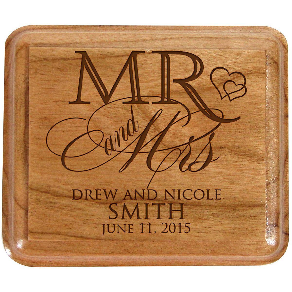 Personalized Wedding Ceremony Ring Box &quot;Mr. Mrs.&quot; - LifeSong Milestones