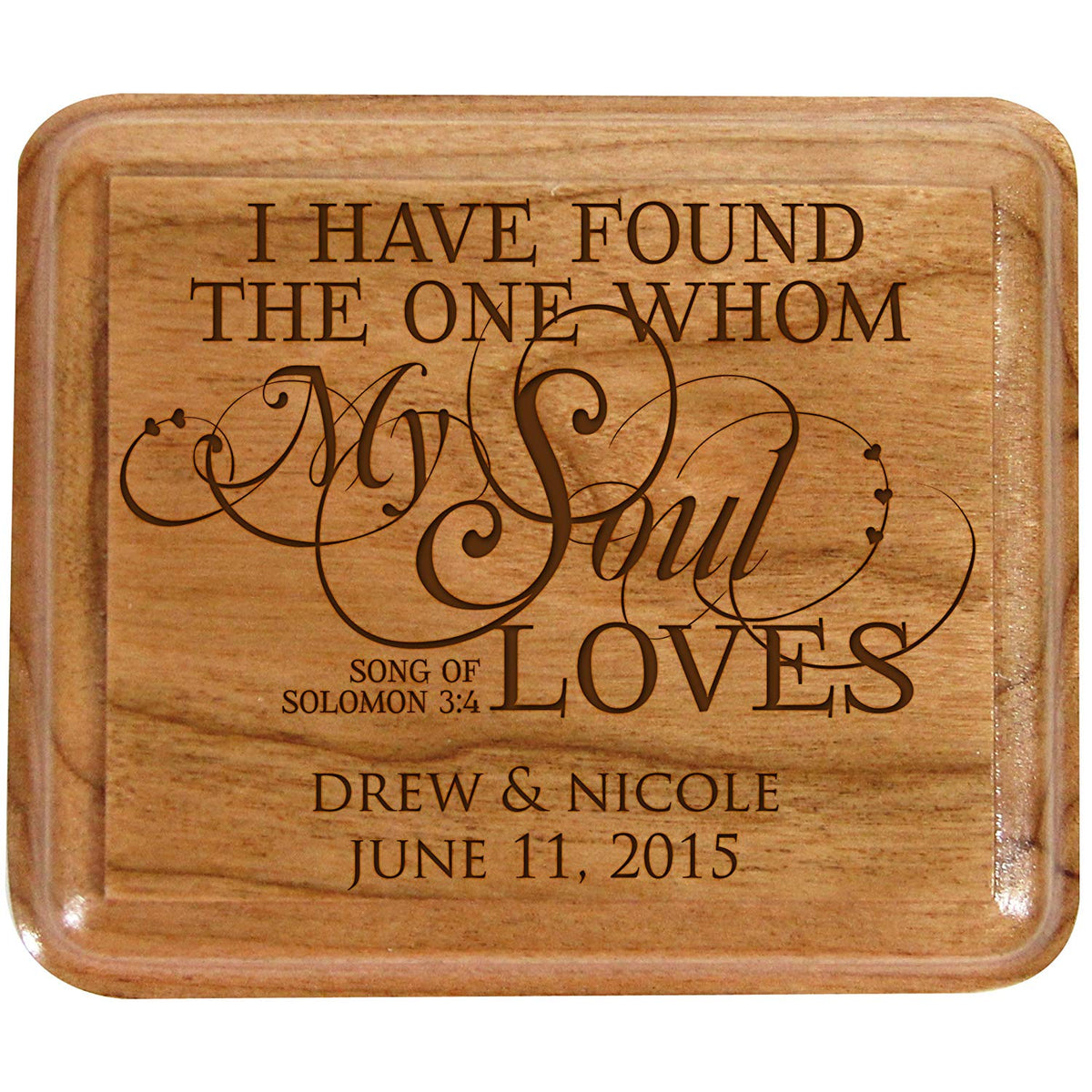 Personalized Wedding Ceremony Ring Box &quot;My Soul&quot; - LifeSong Milestones