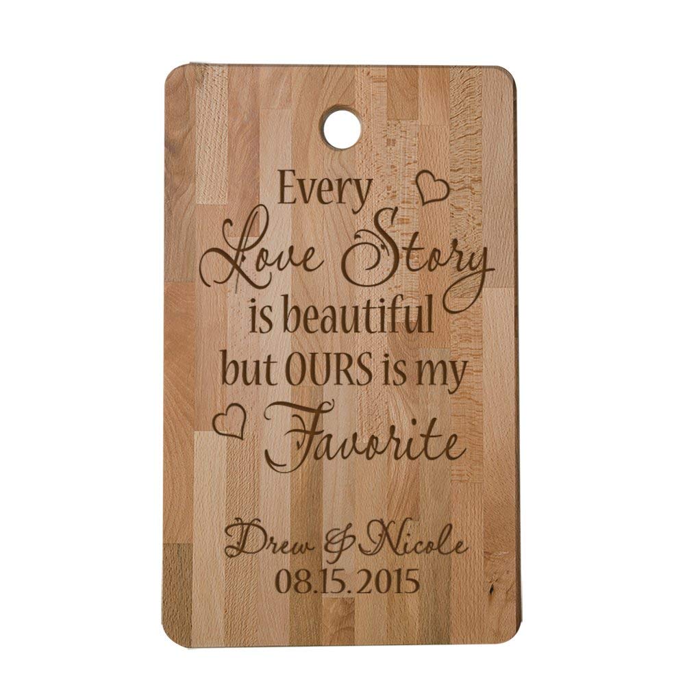 Personalized Wedding Cutting Board Gift - Every love Story - LifeSong Milestones