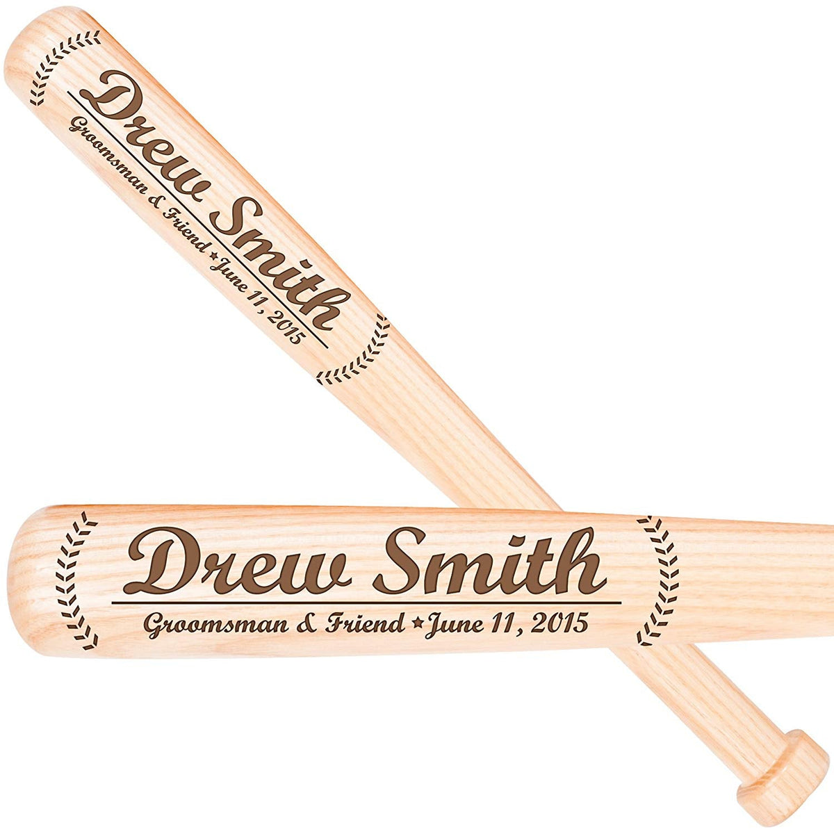 Personalized Wedding Gift for Best Man Baseball Bat - Groomsman - LifeSong Milestones