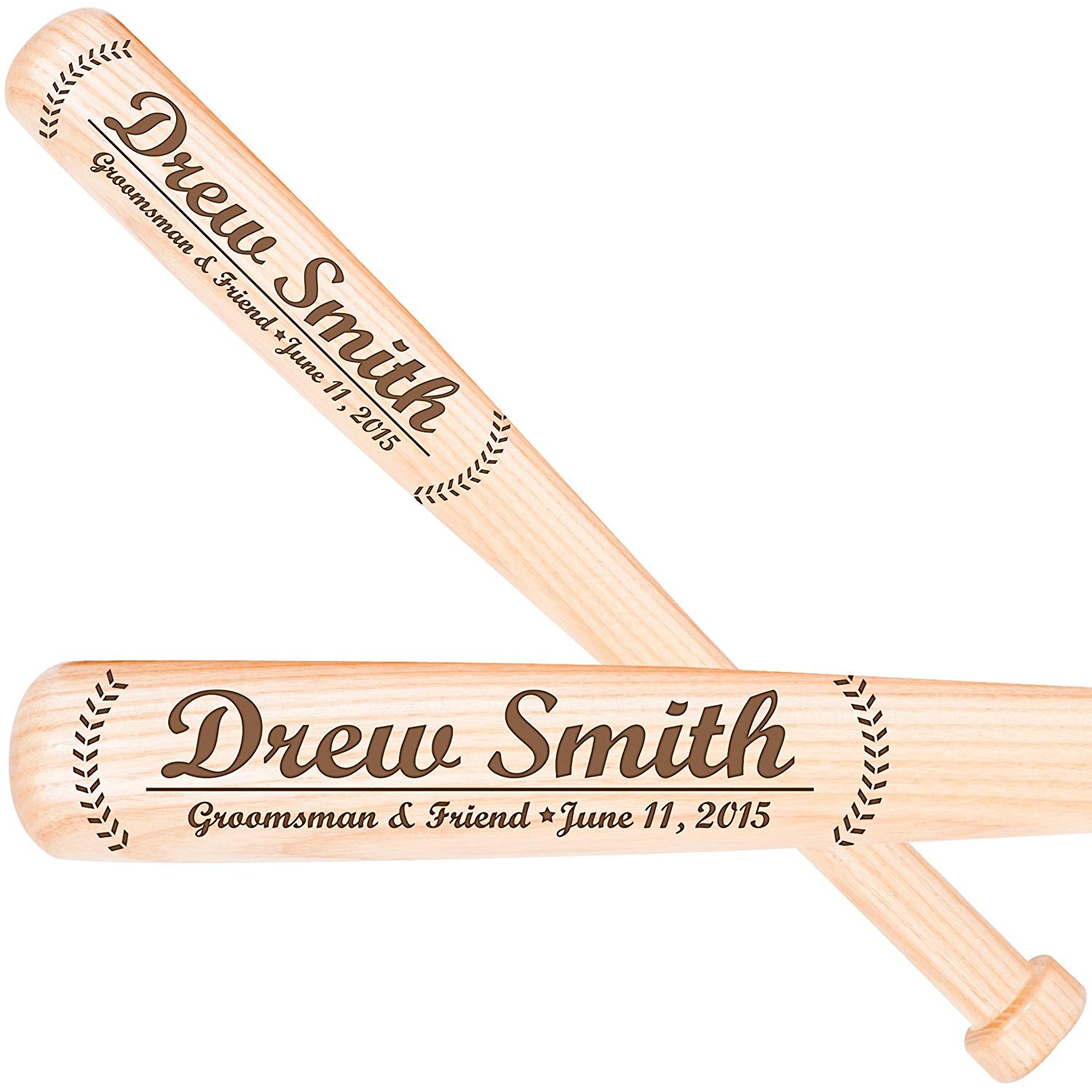 Personalized Wedding Gift for Best Man Baseball Bat - Groomsman - LifeSong Milestones