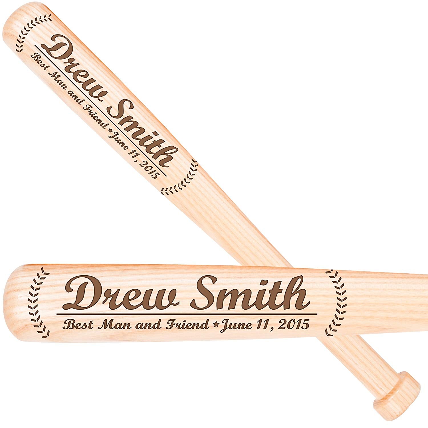 Personalized Wedding Gift for Best Man Baseball Bat - Groomsman - LifeSong Milestones