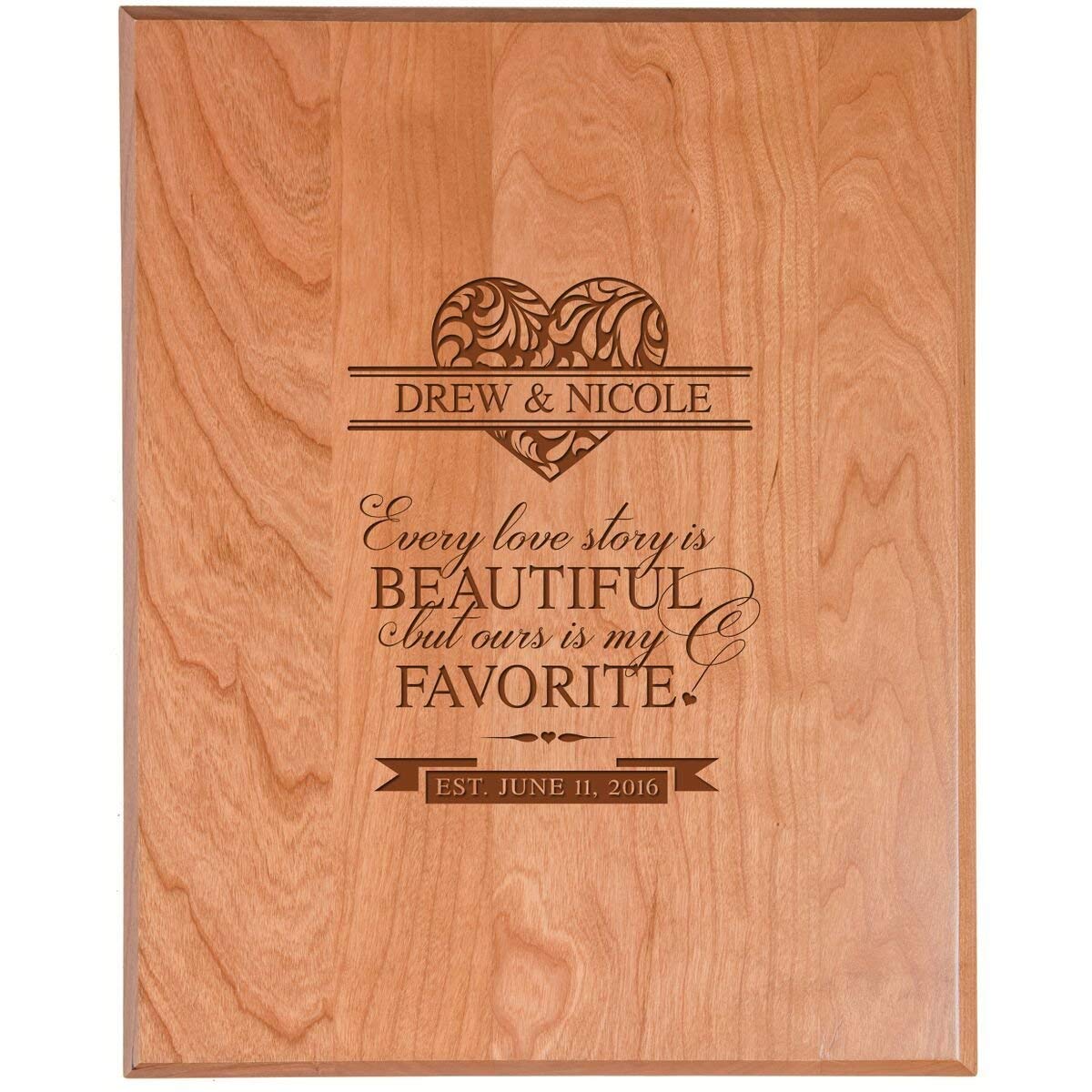 Personalized Wedding Plaque Sign - LifeSong Milestones