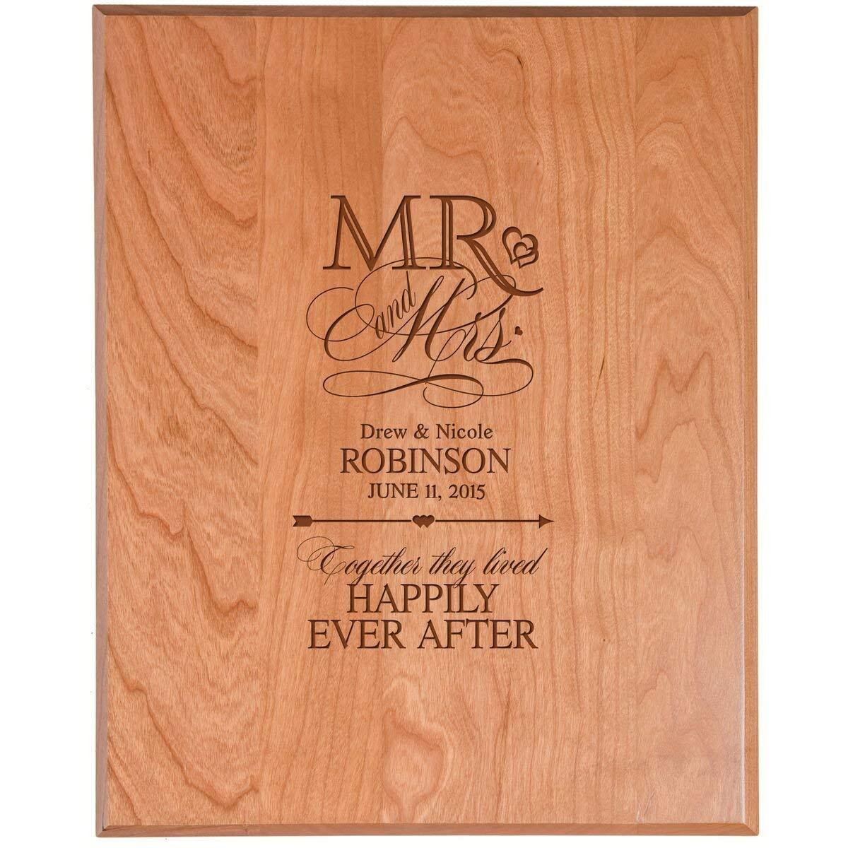Personalized Wedding Plaque Sign - LifeSong Milestones