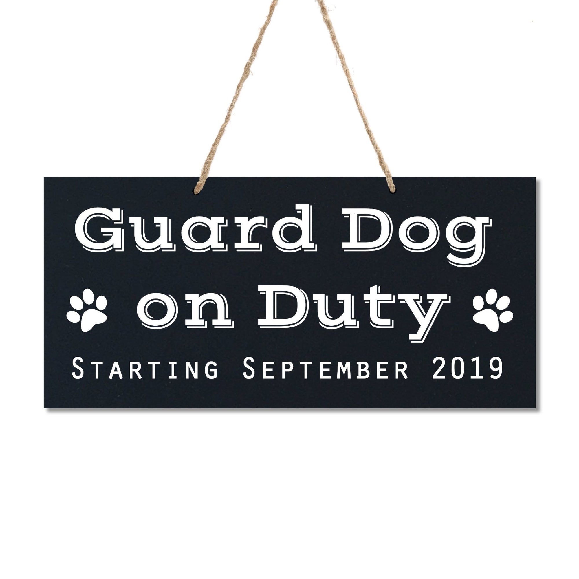 Personalized Wedding Rope Sign Decoration For Dog - Guard Dog - LifeSong Milestones