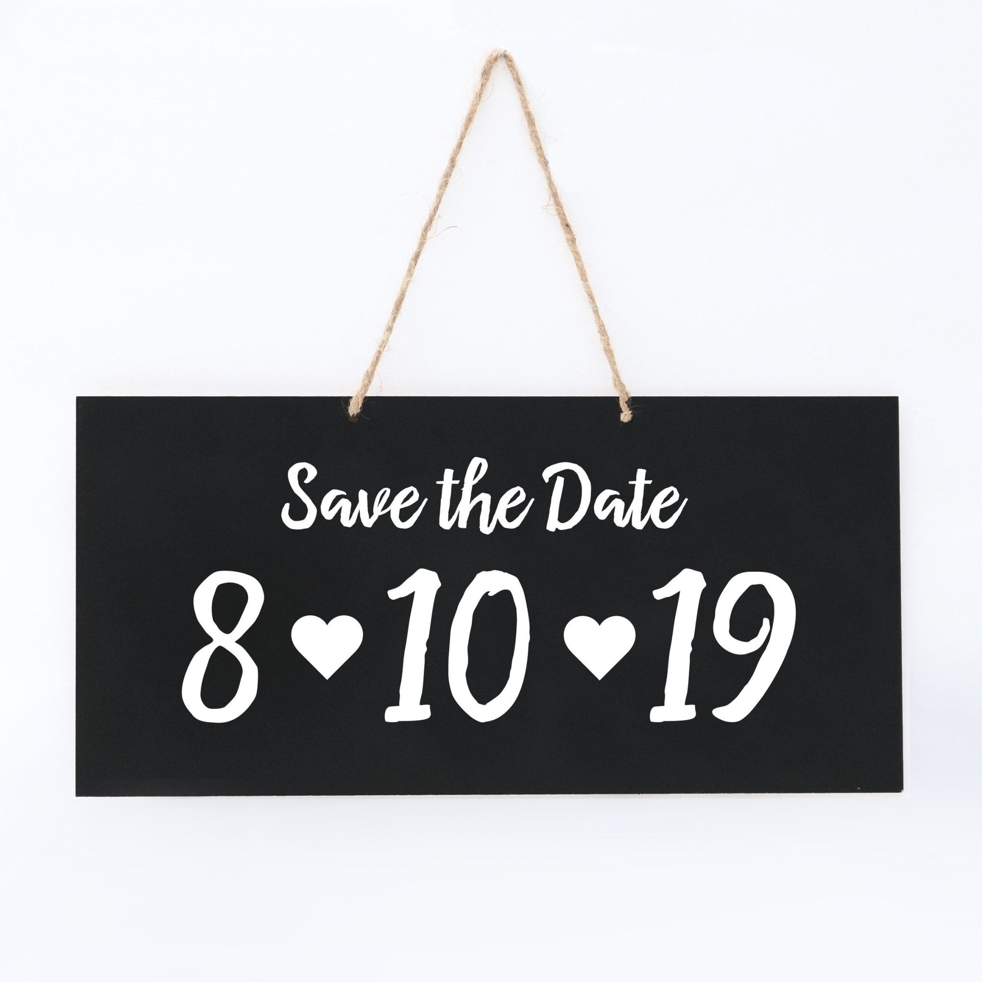 Personalized Wedding Rope Sign - Save The Date - LifeSong Milestones