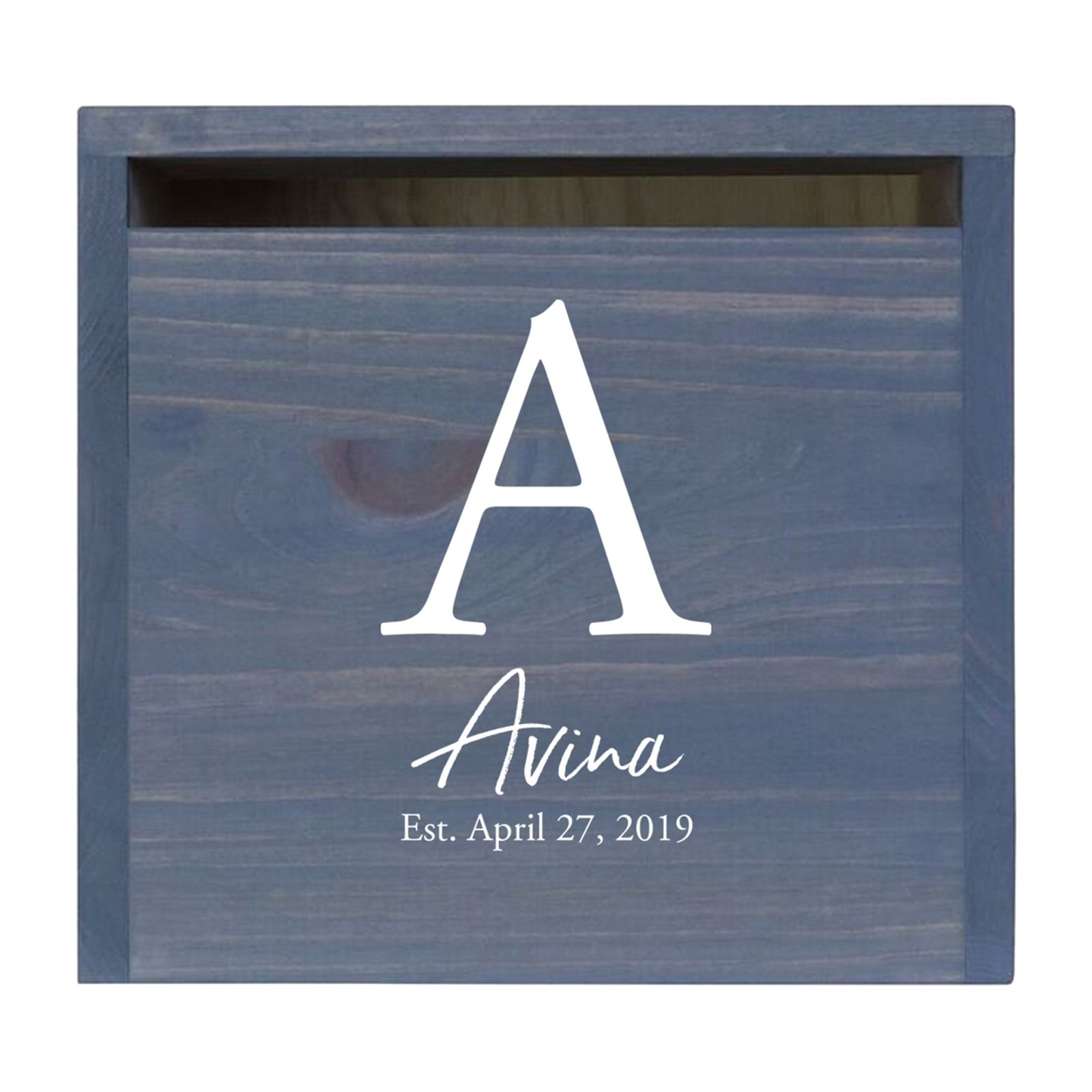 Personalized Wooden Card Box for Wedding Ceremonies, Venues, Receptions, Bridal Showers, and Engagement Parties 13.5x12 - The Avina - LifeSong Milestones