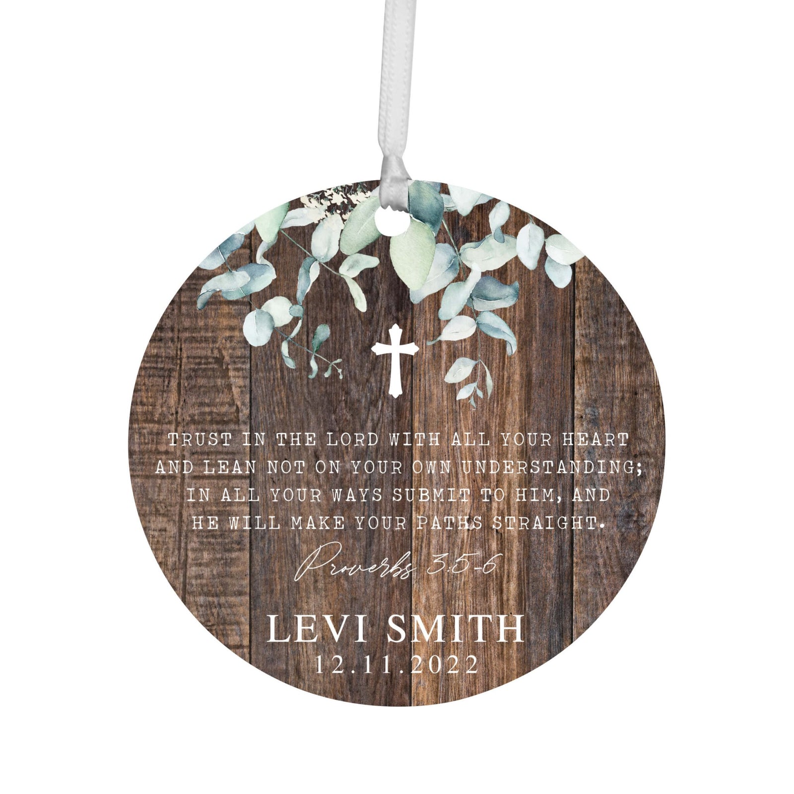 Personalized Wooden Confirmation Ornament - I Have Sworn - LifeSong Milestones