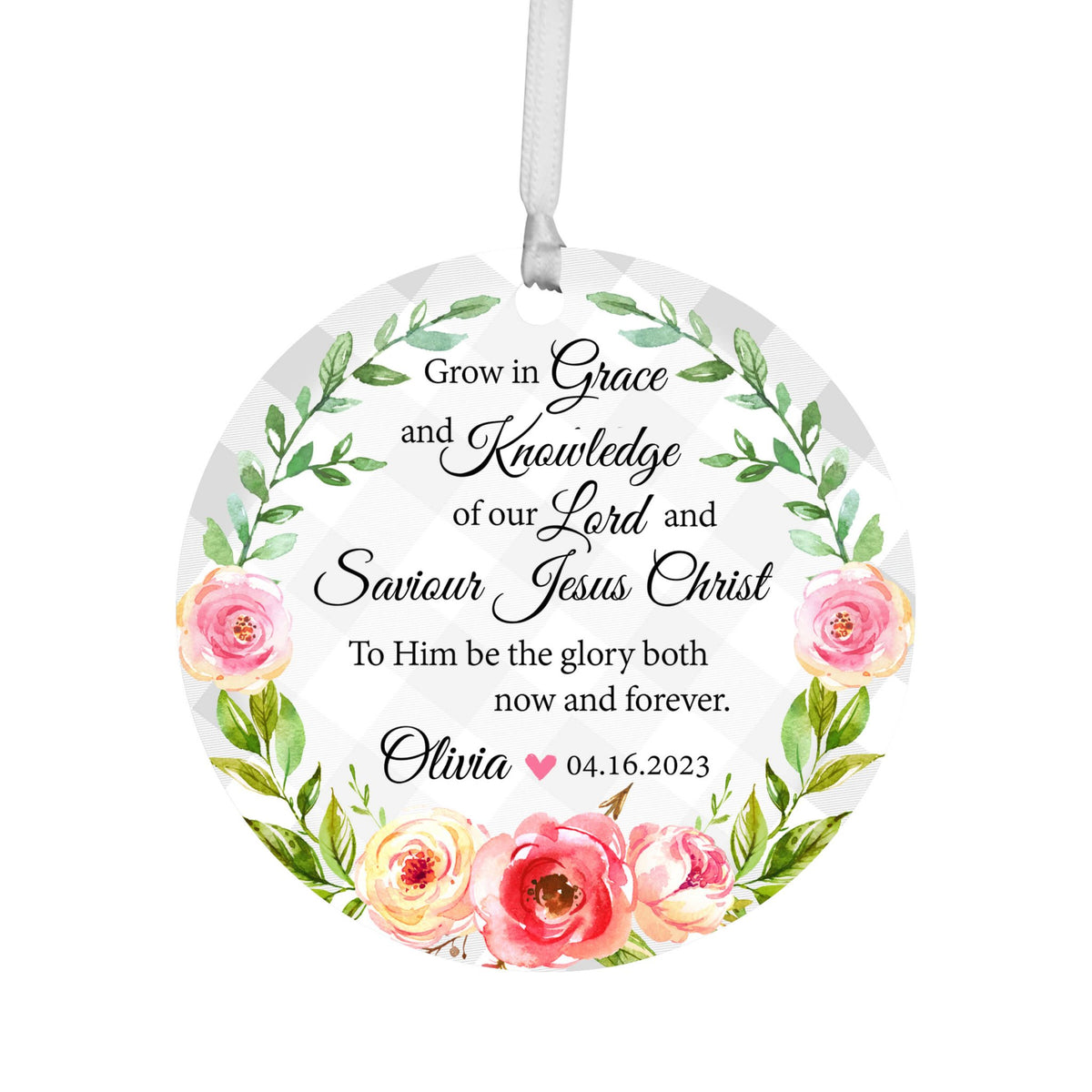 Personalized Wooden Confirmation Ornament - I Have Sworn - LifeSong Milestones