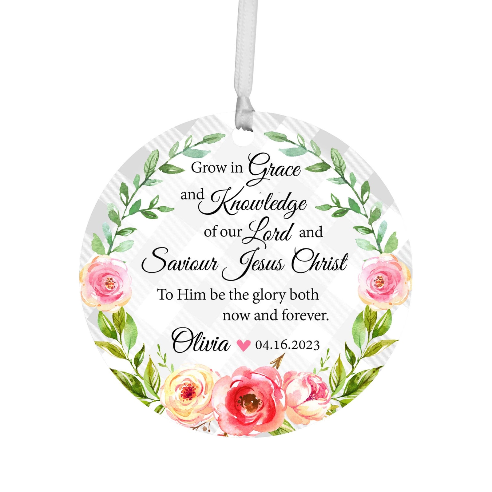 Personalized Wooden Confirmation Ornament - I Have Sworn - LifeSong Milestones