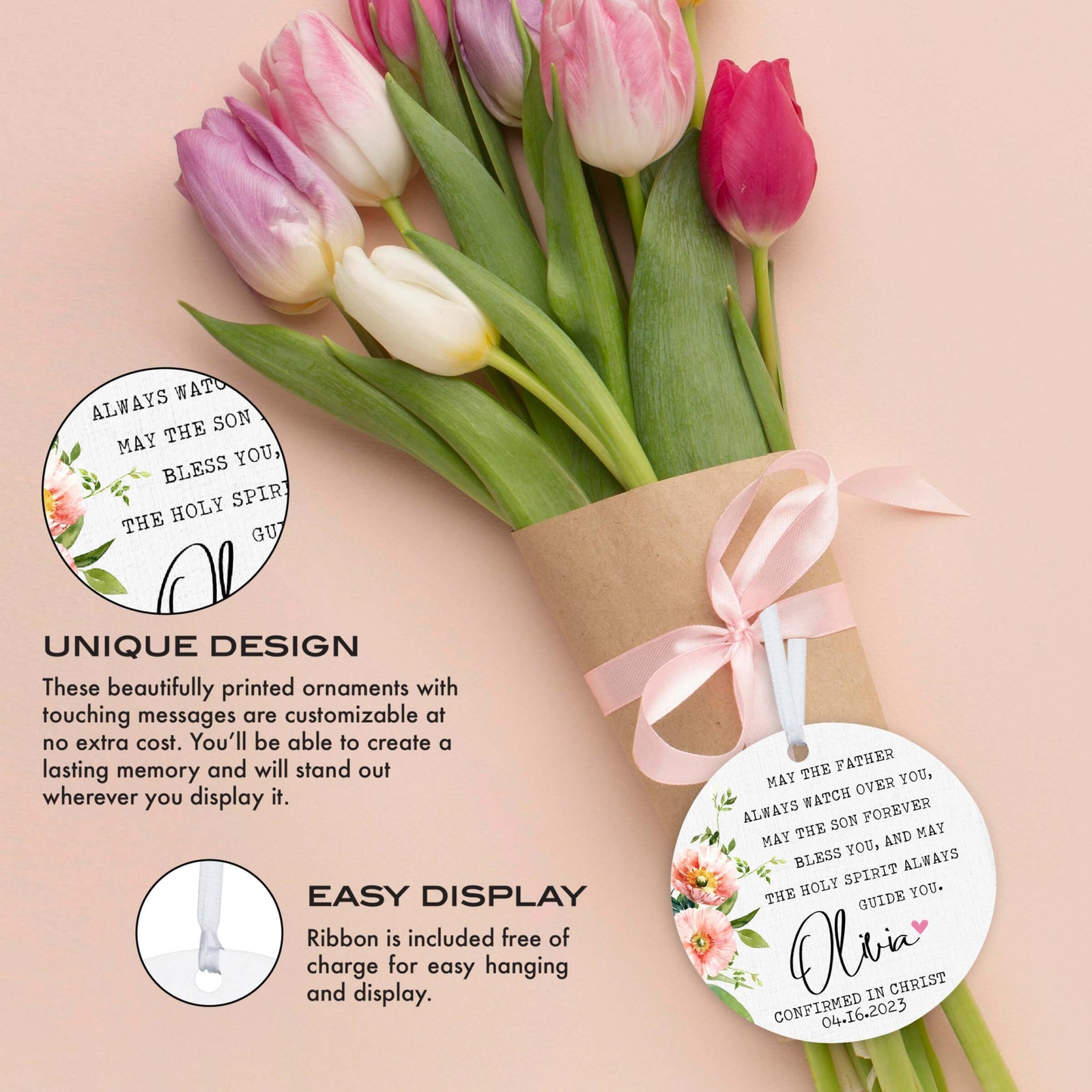 Personalized Wooden Confirmation Ornament - I Have Sworn - LifeSong Milestones