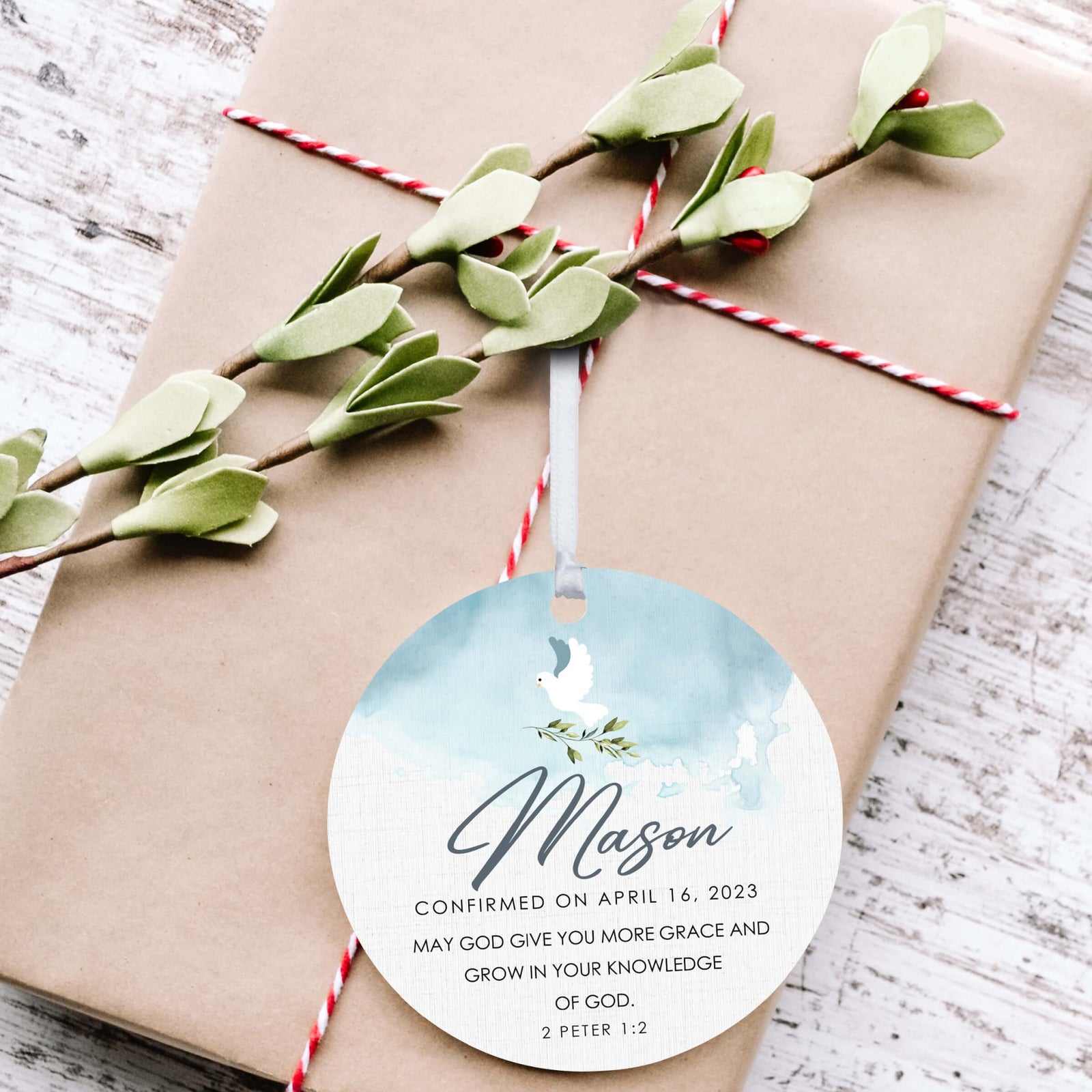 Personalized Wooden Confirmation Ornament - I Have Sworn - LifeSong Milestones