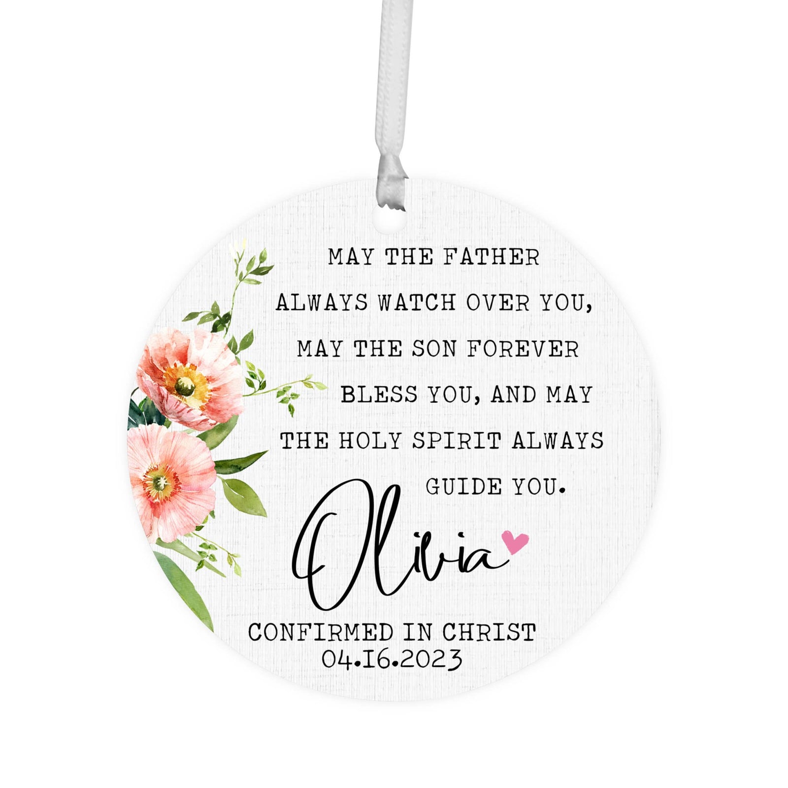 Personalized Wooden Confirmation Ornament - I Have Sworn - LifeSong Milestones