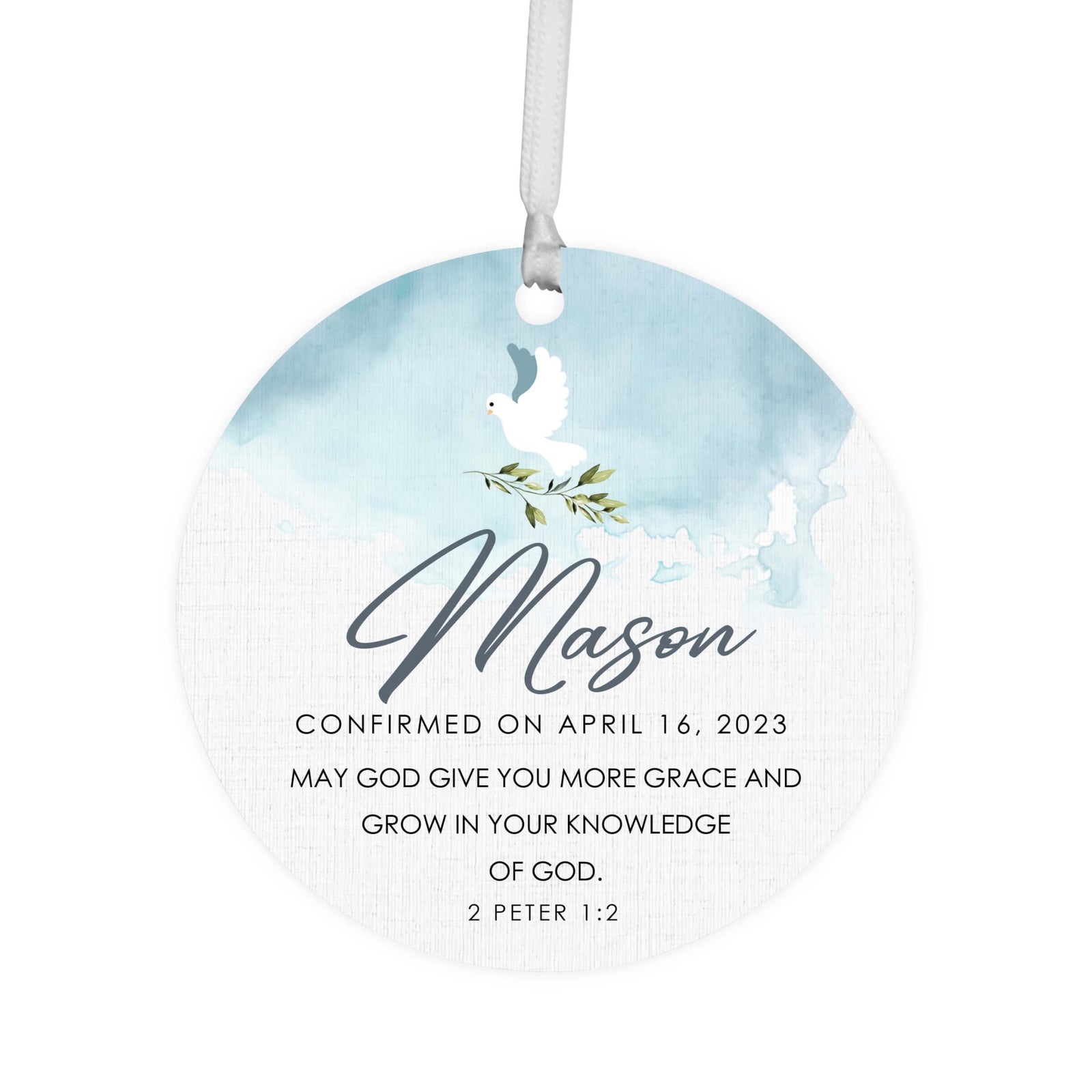 Personalized Wooden Confirmation Ornament - I Have Sworn - LifeSong Milestones