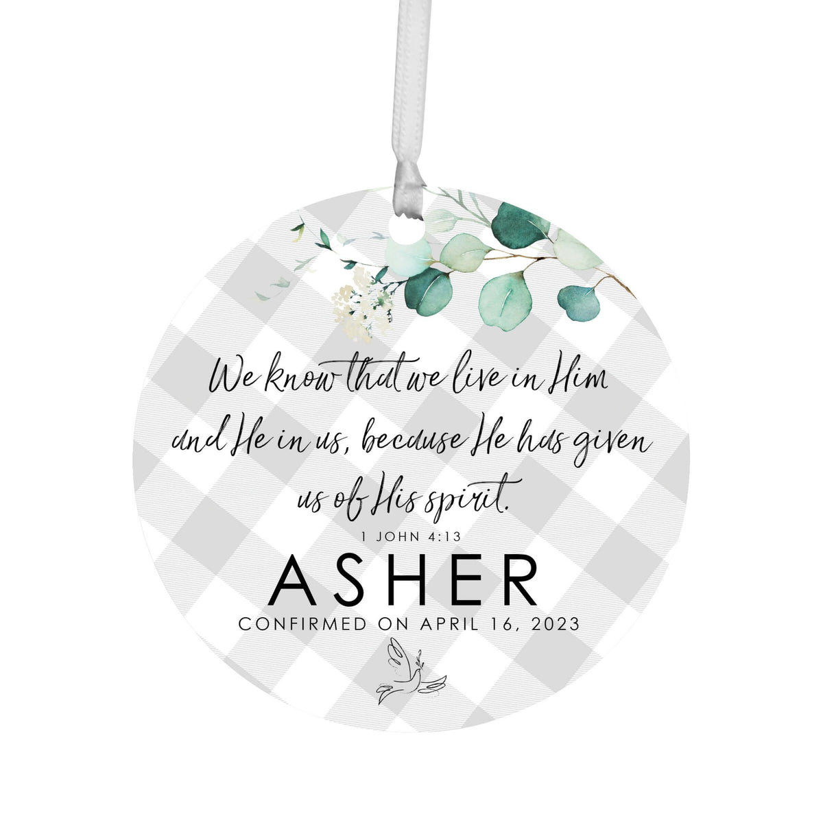 Personalized Wooden Confirmation Ornament - I Have Sworn - LifeSong Milestones