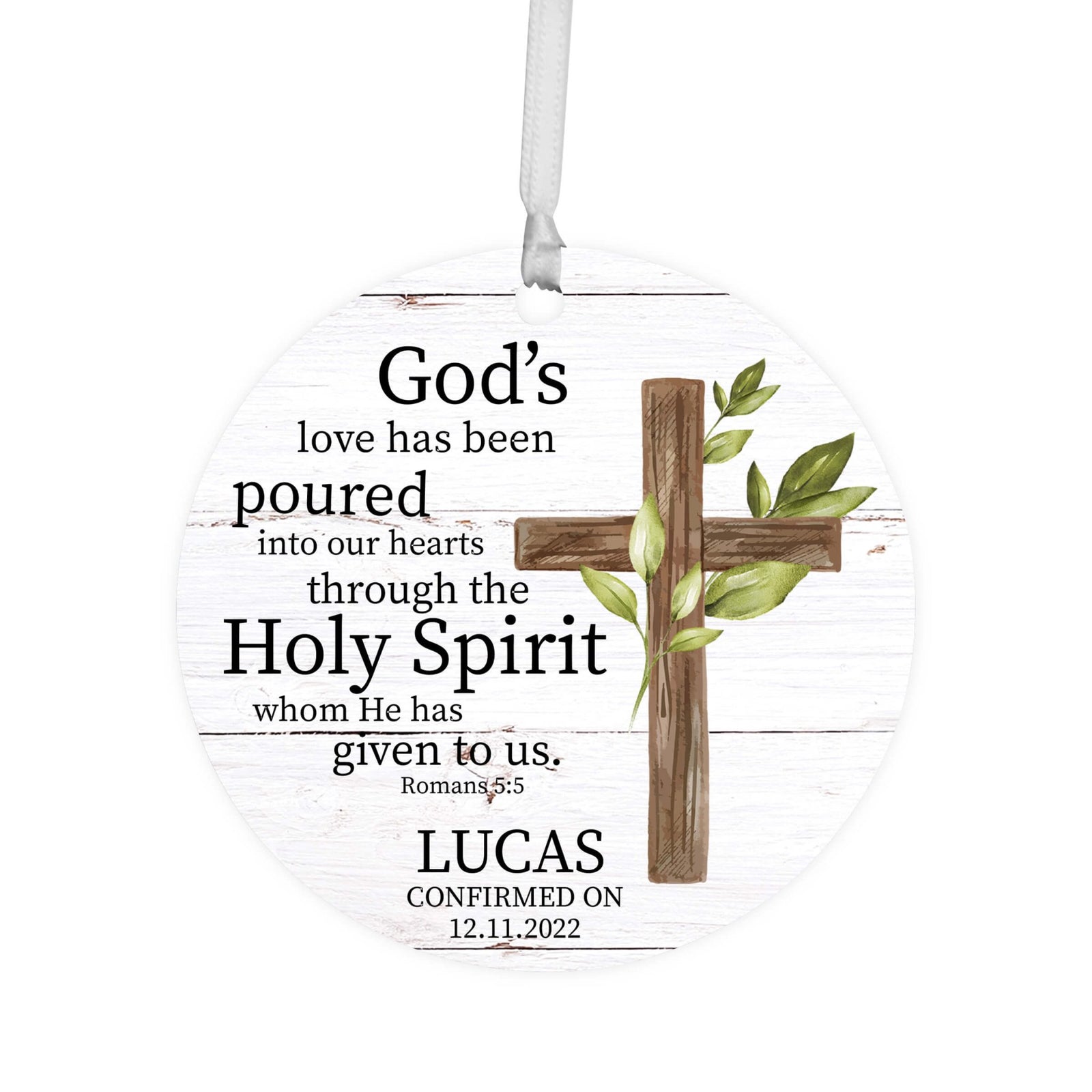 Personalized Wooden Confirmation Ornament - I Have Sworn - LifeSong Milestones