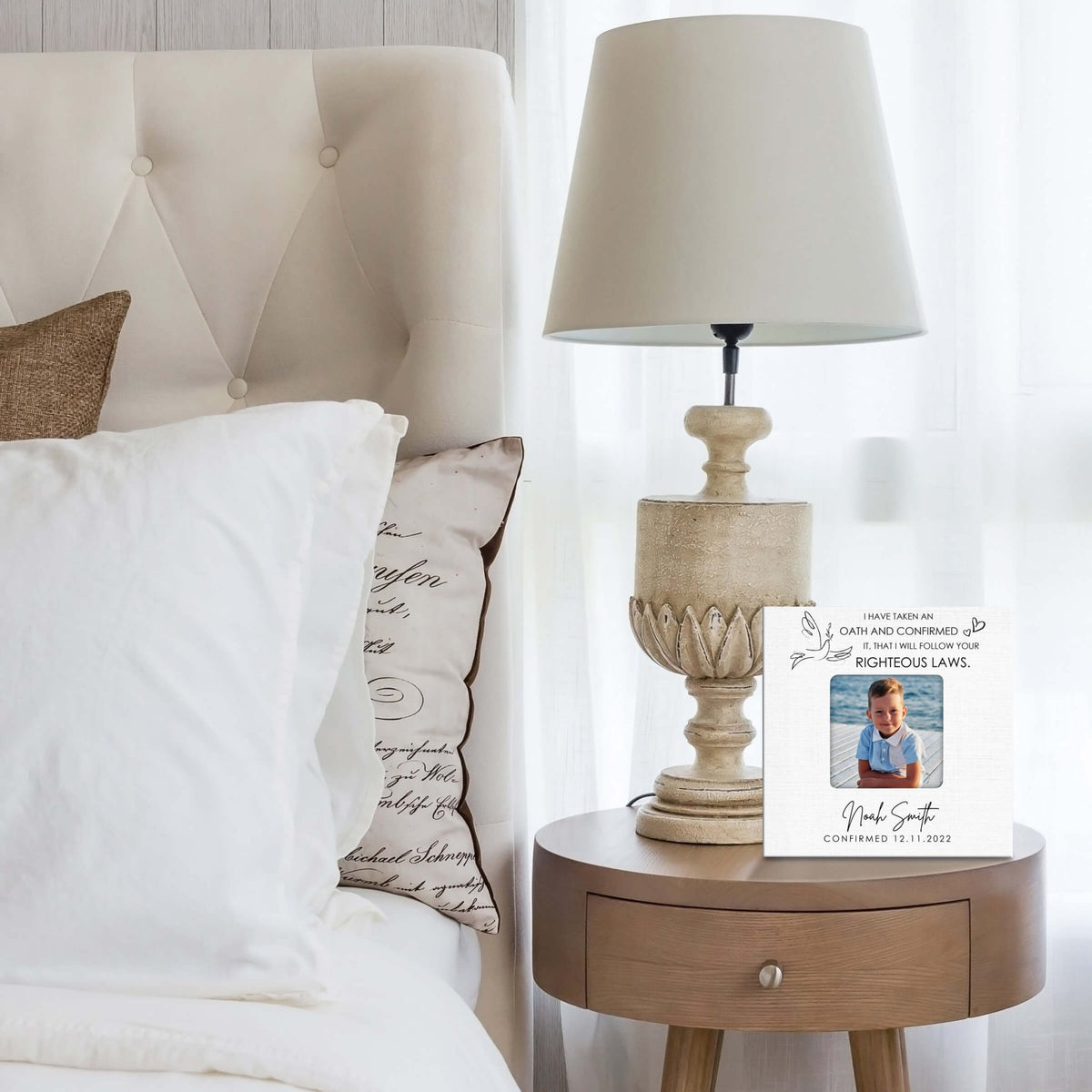 Personalized Wooden Confirmation Picture Frame - LifeSong Milestones