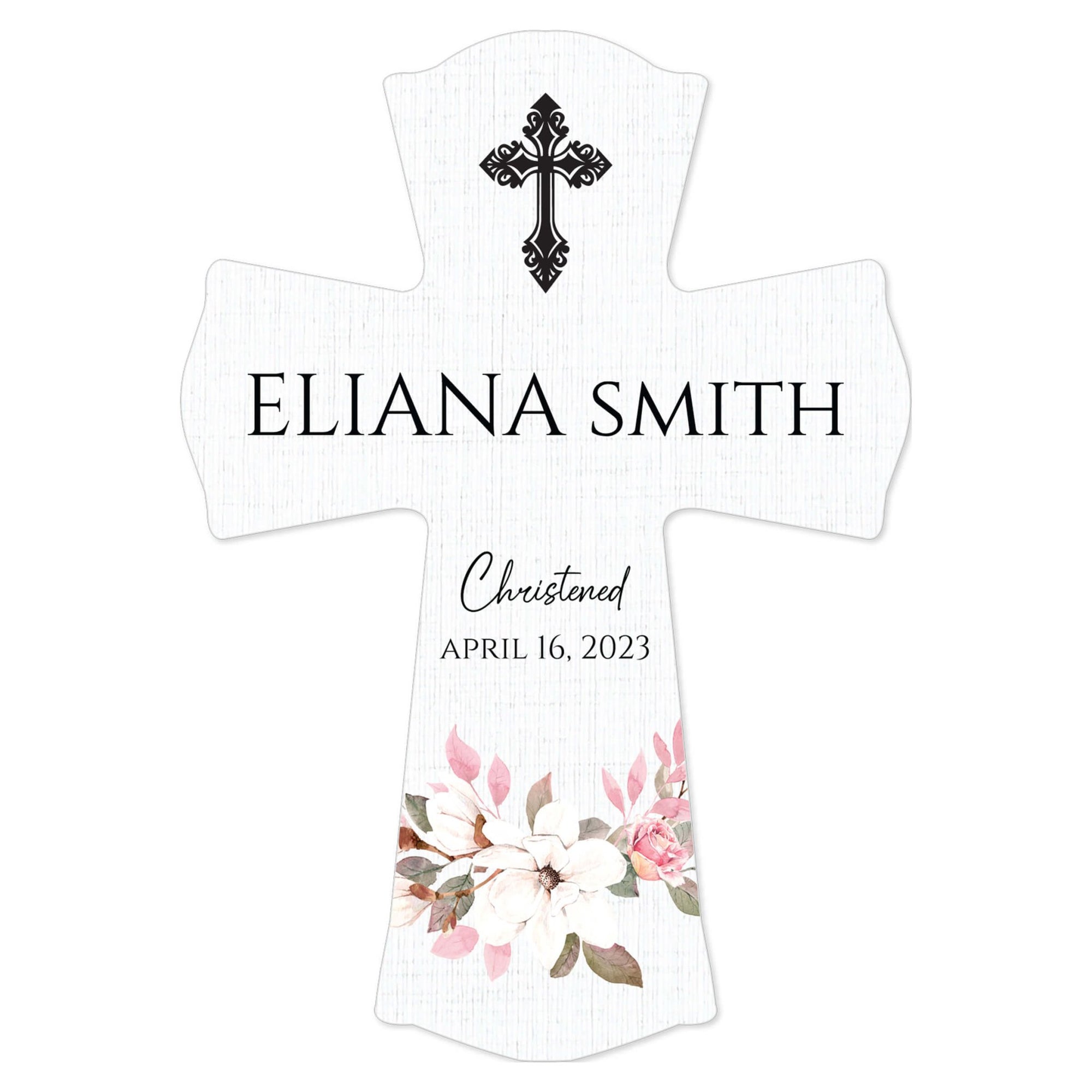 Personalized Wooden Cross for Christening Gifts - LifeSong Milestones