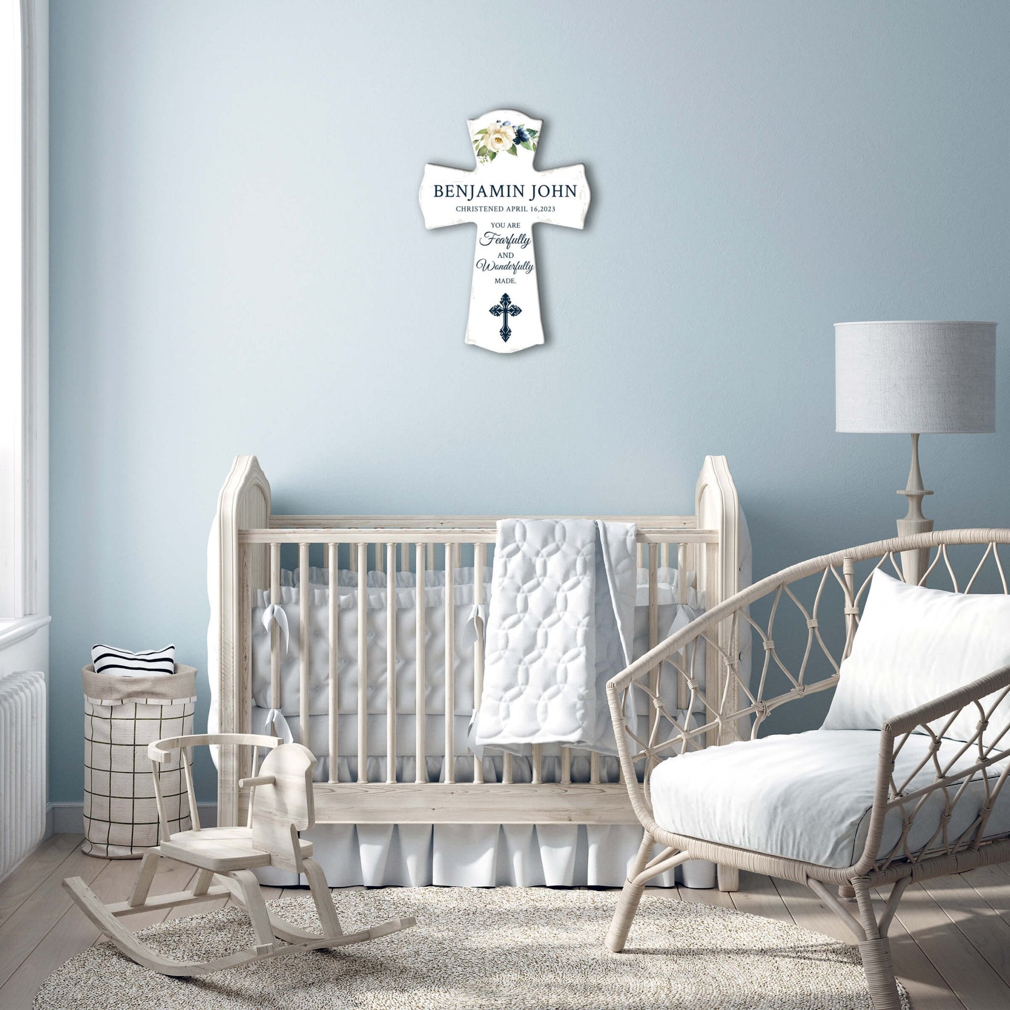 Personalized Wooden Cross for Christening Gifts - LifeSong Milestones