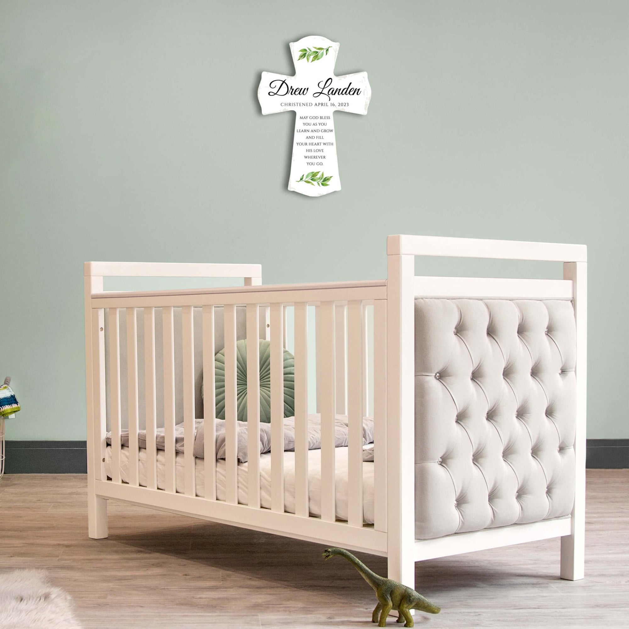 Personalized Wooden Cross for Christening Gifts - LifeSong Milestones