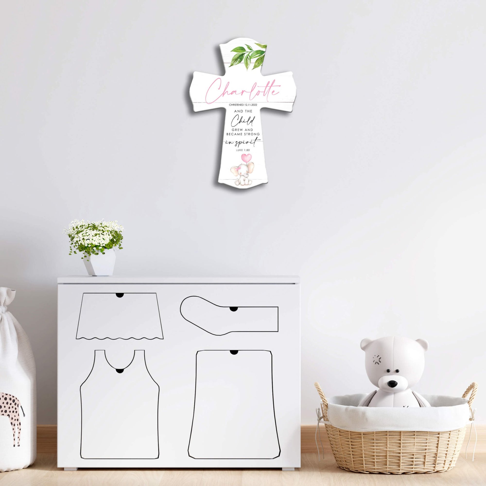 Personalized Wooden Cross for Christening Gifts - LifeSong Milestones