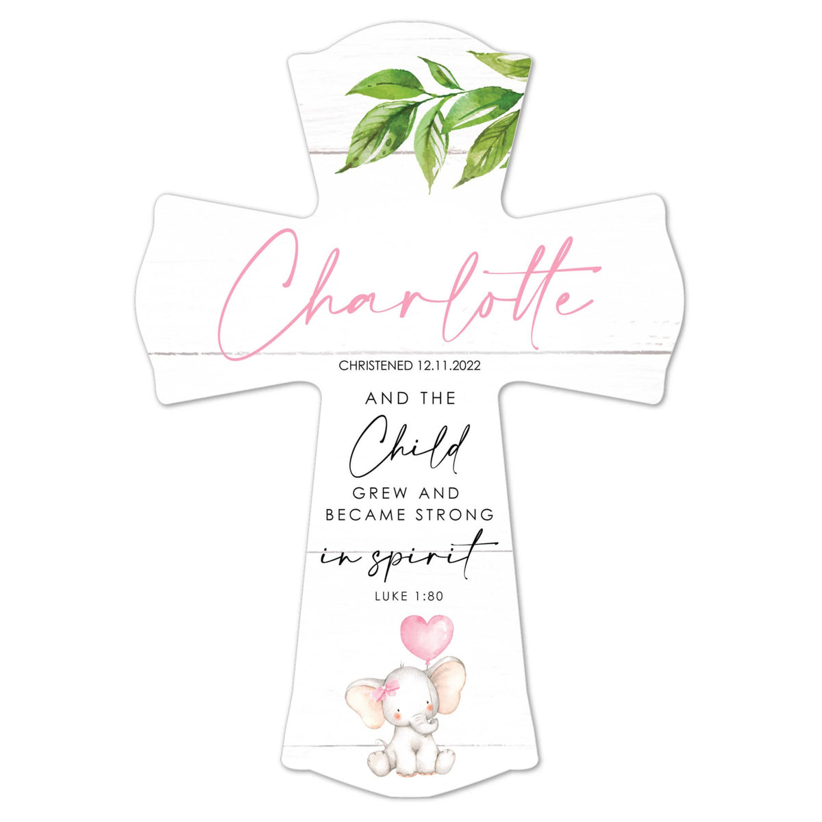Personalized Wooden Cross for Christening Gifts - LifeSong Milestones