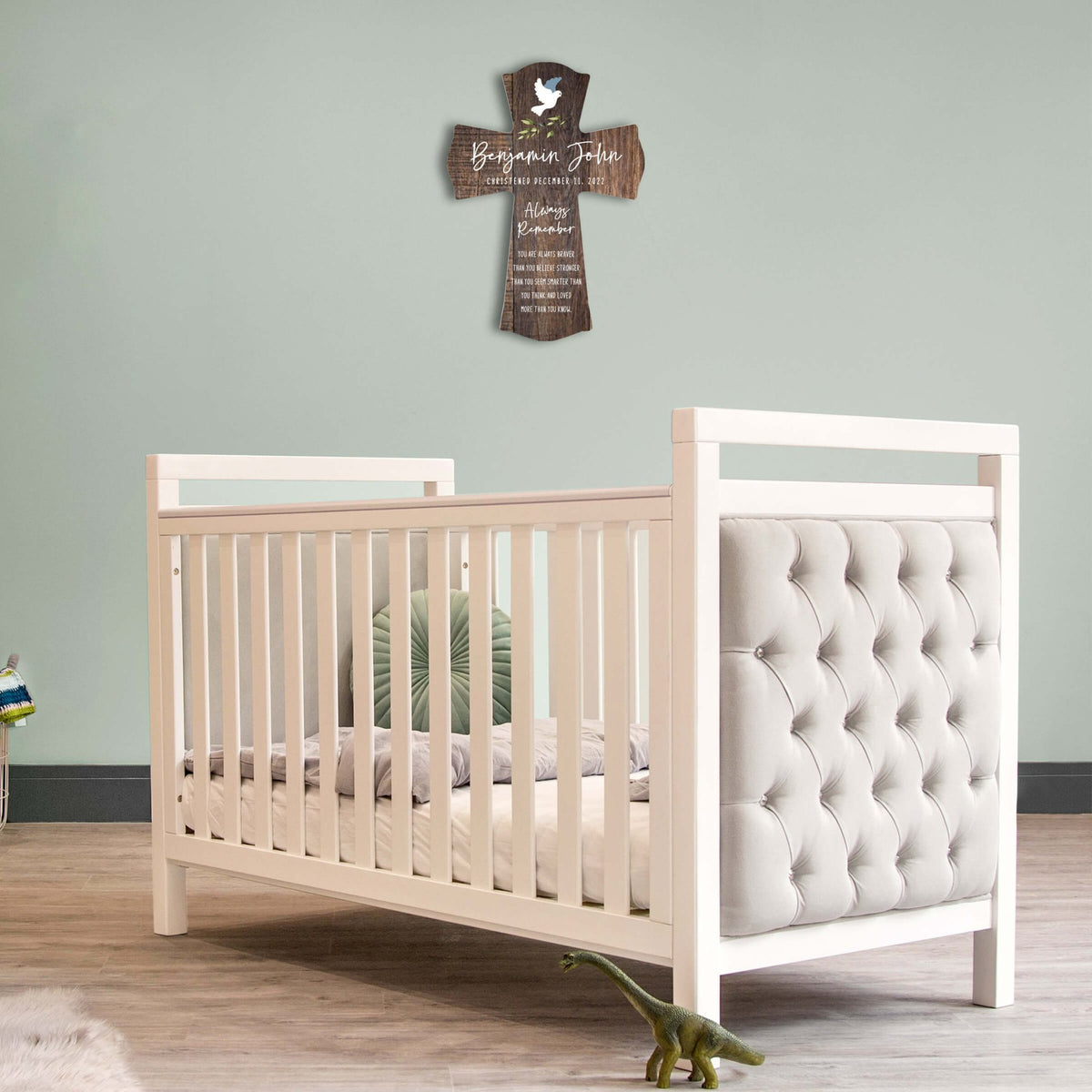 Personalized Wooden Cross for Christening Gifts - Always Remember - LifeSong Milestones