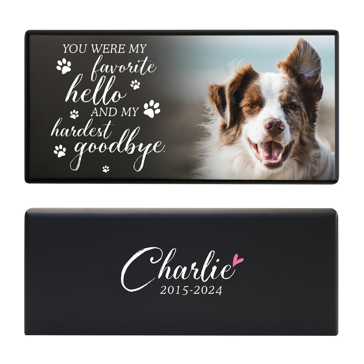 Personalized Wooden Dog Urn for Pet Ashes with Custom Engraving and Natural Finish - You Were My Favorite - LifeSong Milestones