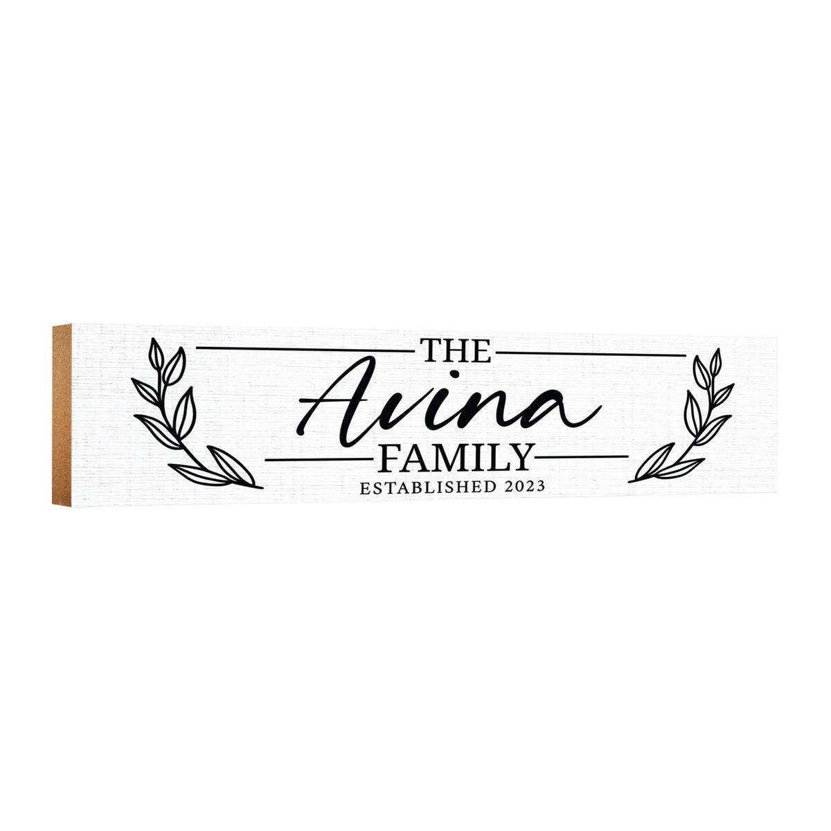Personalized Wooden Family Name Wall Hanging Plaque for Home Décor - The Avina Family - LifeSong Milestones
