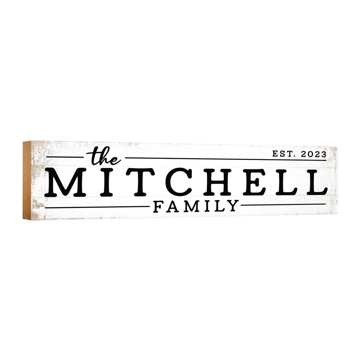 Personalized Wooden Family Name Wall Hanging Plaque for Home Décor - The Mitchell Family - LifeSong Milestones