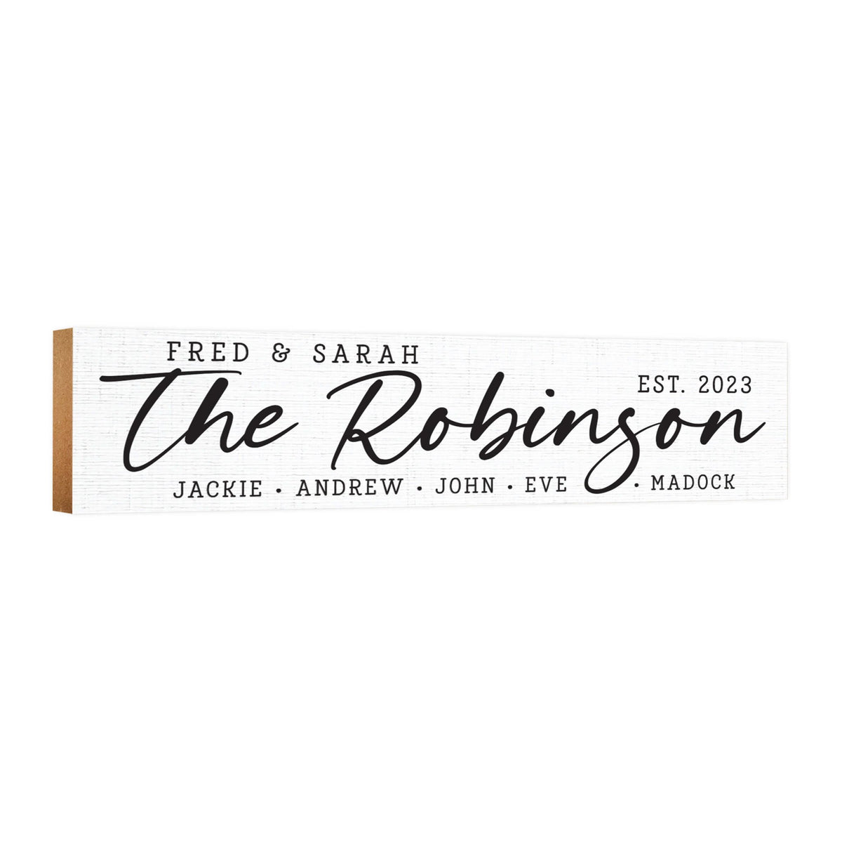 Personalized Wooden Family Name Wall Hanging Plaque for Home Décor - The Robinson - LifeSong Milestones